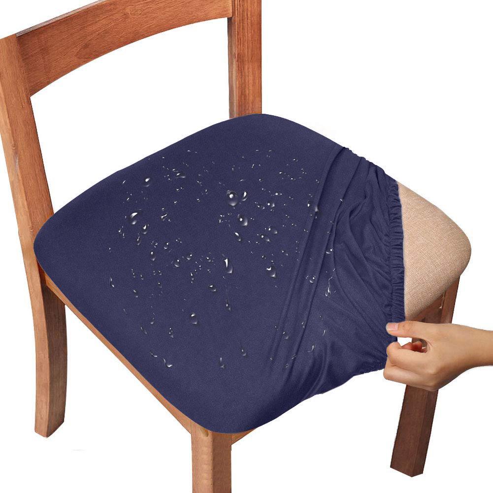Water-repellent Dining Room Chair Cover Spandex Elastic Removable Seat Covers