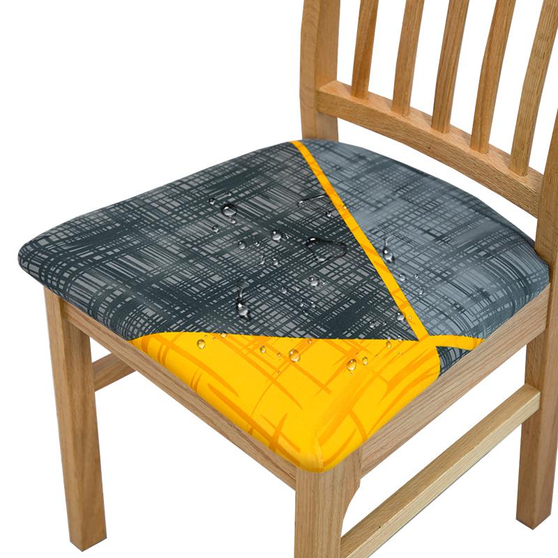Water-repellent Dining Room Chair Cover Spandex Elastic Removable Seat Covers
