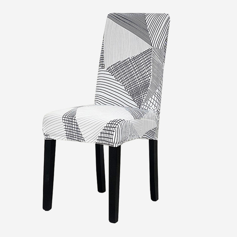 Kas Geometry Chair Cover Elastic Chair Covers Spandex Stretch Anti-dirty Removable Dining Office Chair Case
