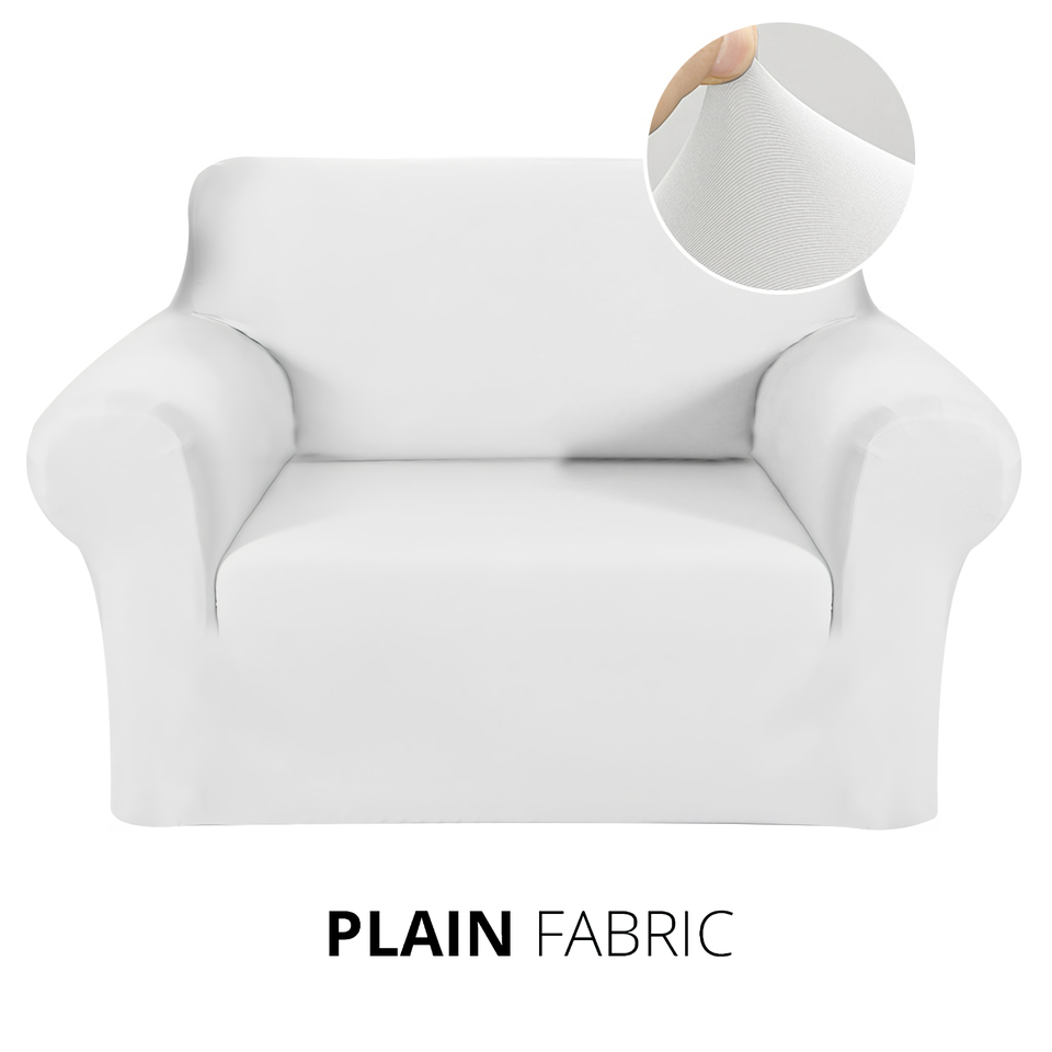 Kas Armchair Cover 4-styles Elastic Sofa Cover Couch Covers For Living Room Stretchable Slipcover For Chairs - 1 Seater Chair Slip Cover