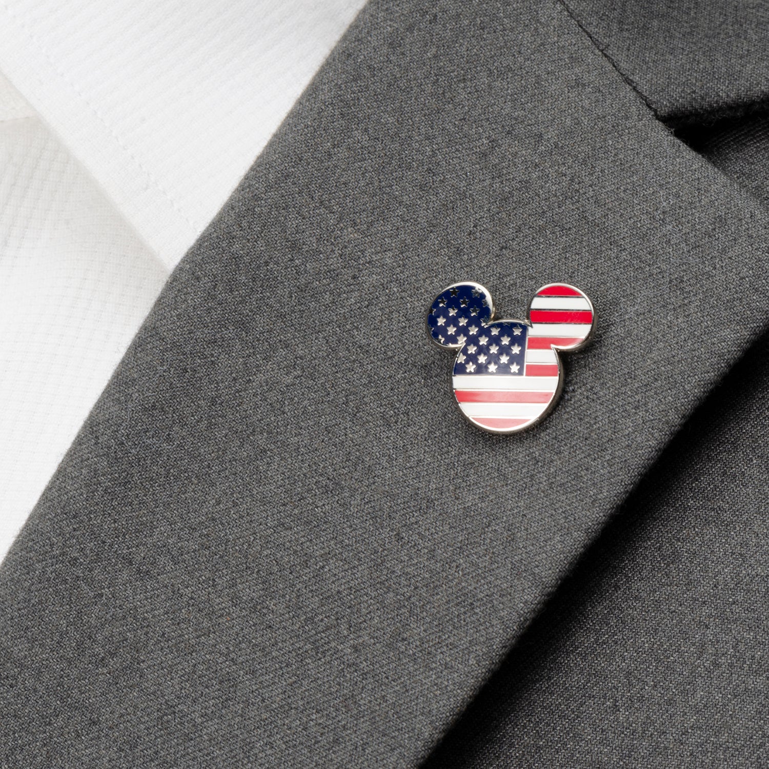 Disney Mickey Mouse Stars And Stripes Lapel Pin