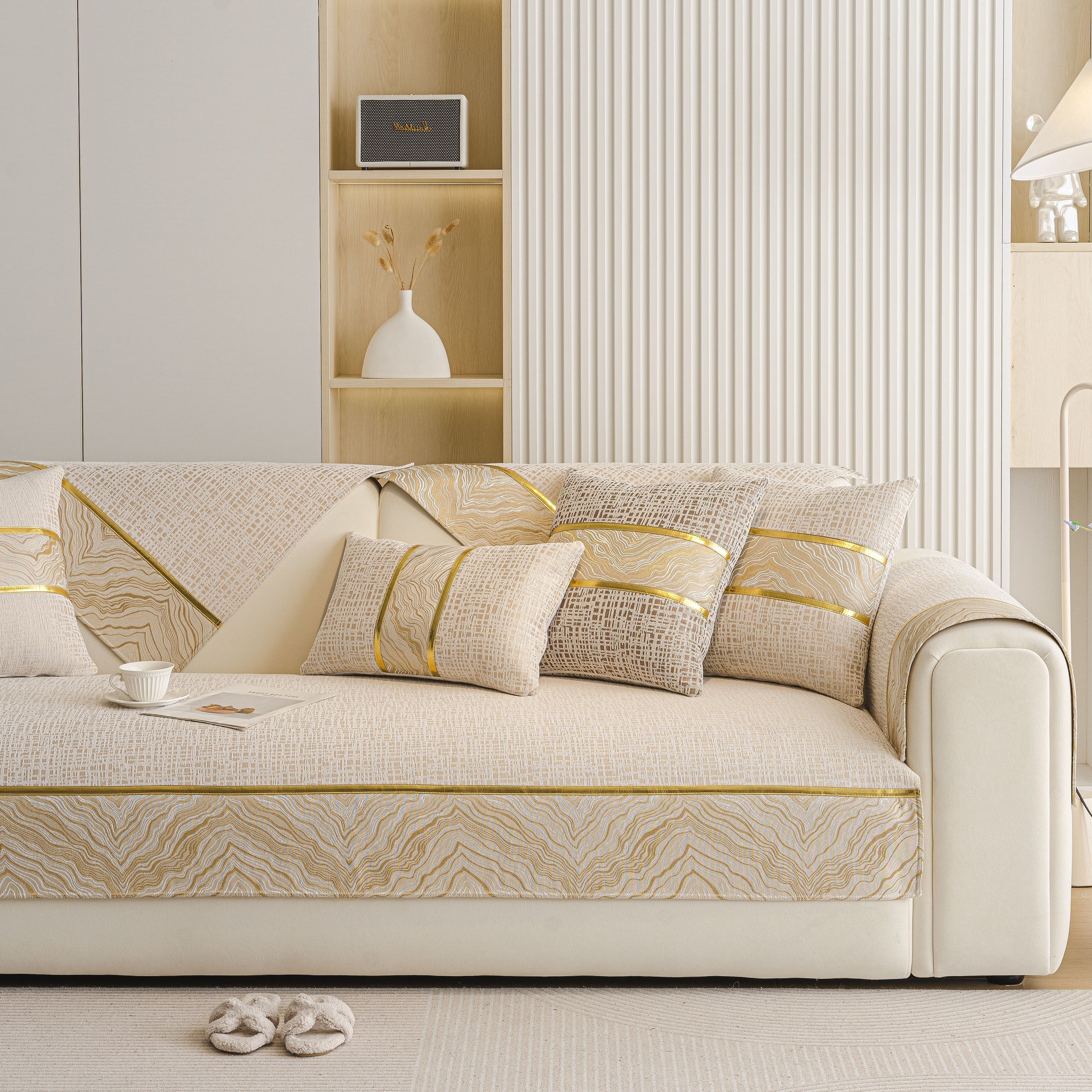Modern Non-slip Couch Slipcover, Soft, Durable & Washable Furniture Protector