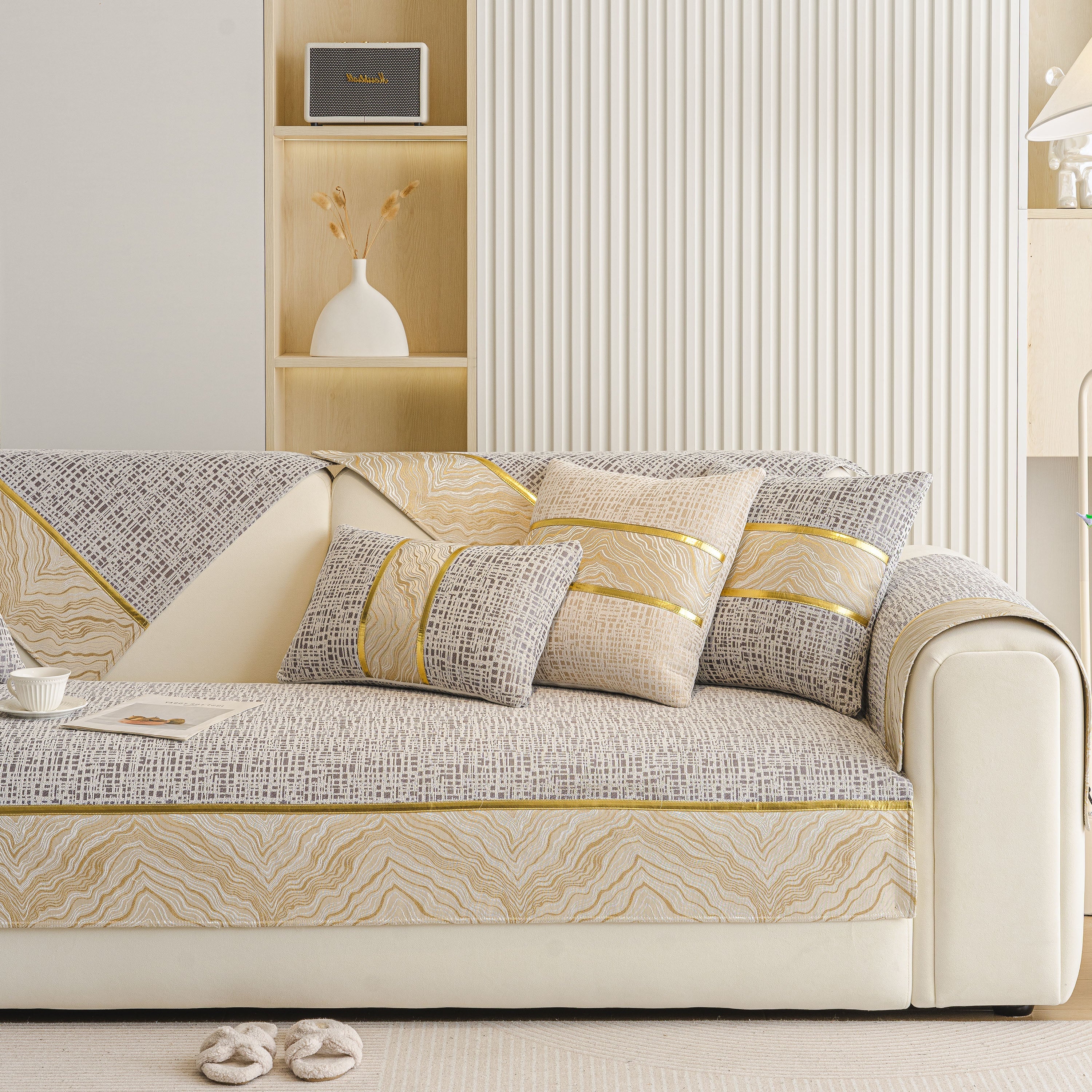 Modern Non-slip Couch Slipcover, Soft, Durable & Washable Furniture Protector