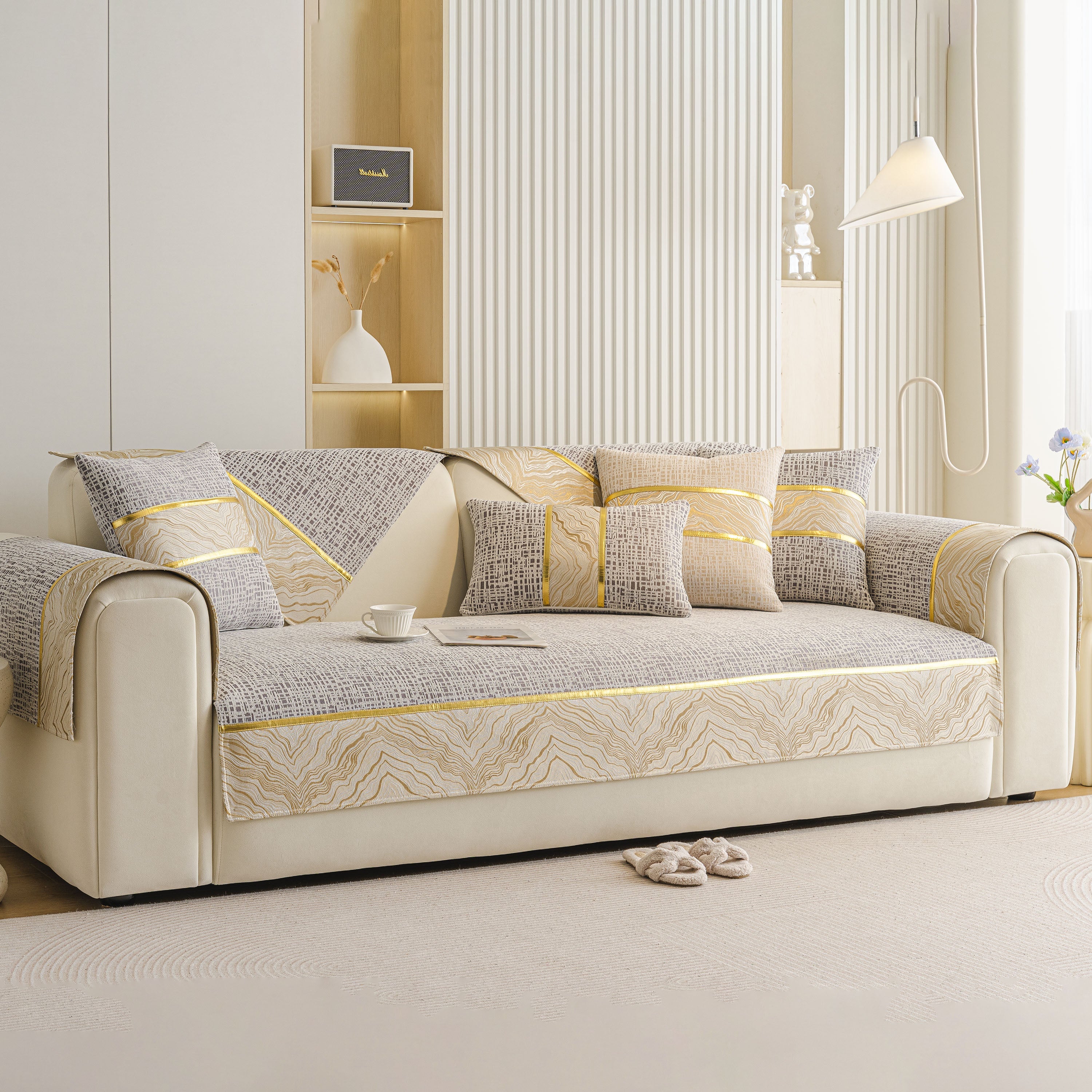 Modern Non-slip Couch Slipcover, Soft, Durable & Washable Furniture Protector