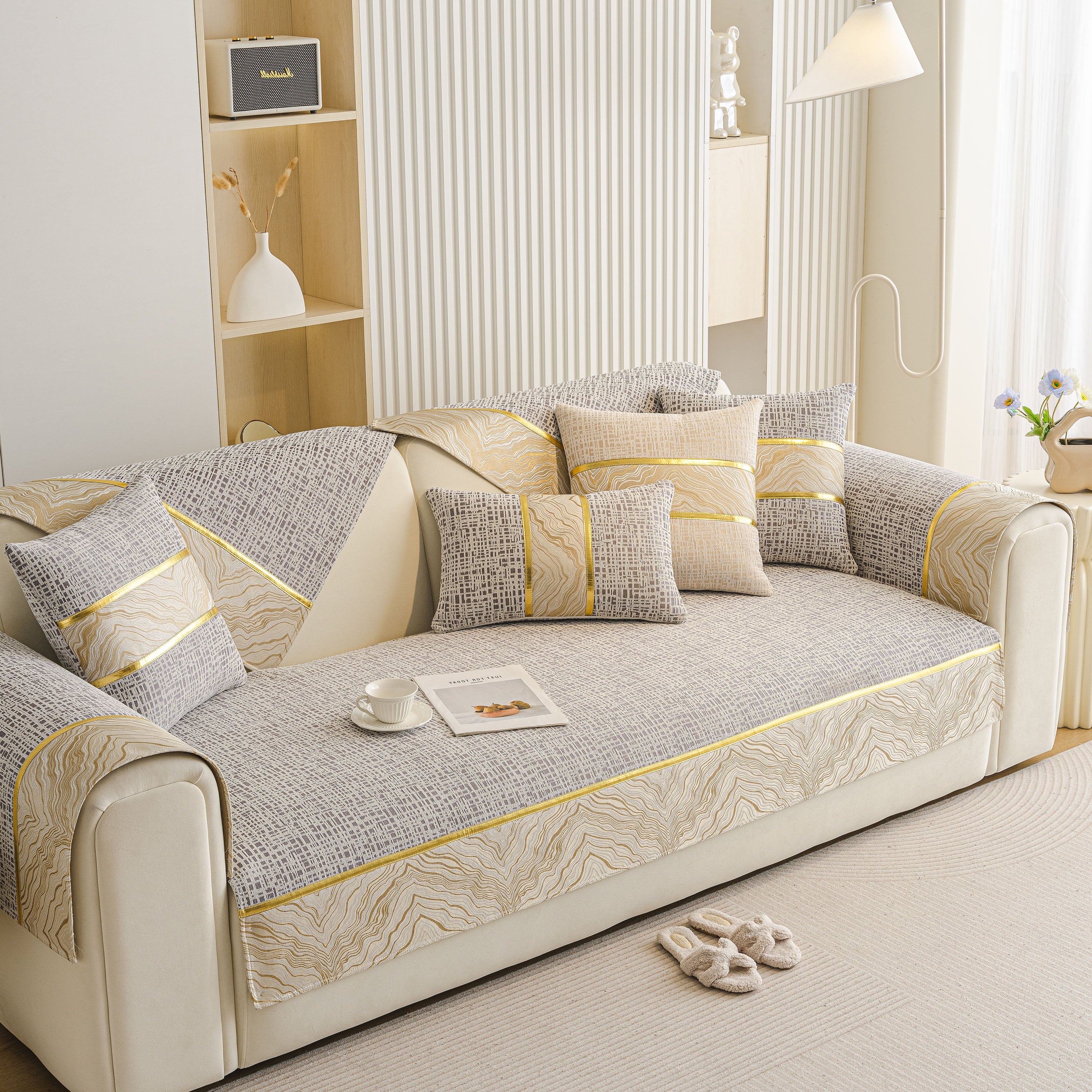 Modern Non-slip Couch Slipcover, Soft, Durable & Washable Furniture Protector