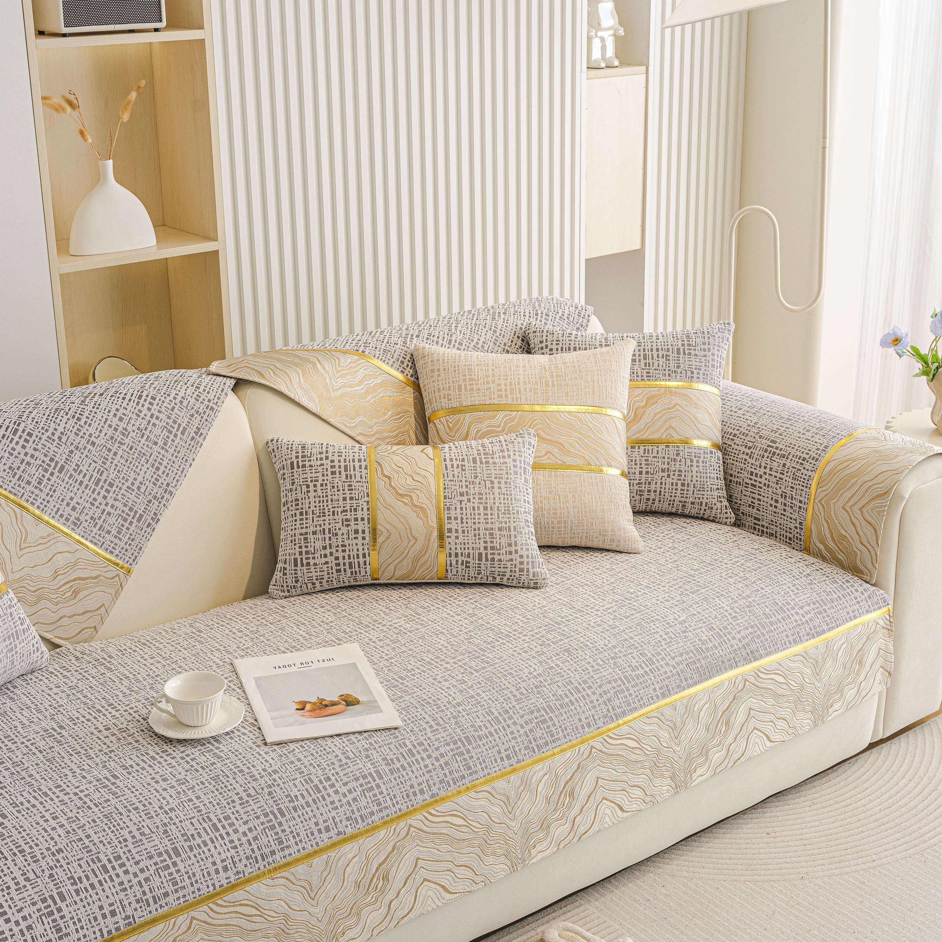 Modern Non-slip Couch Slipcover, Soft, Durable & Washable Furniture Protector
