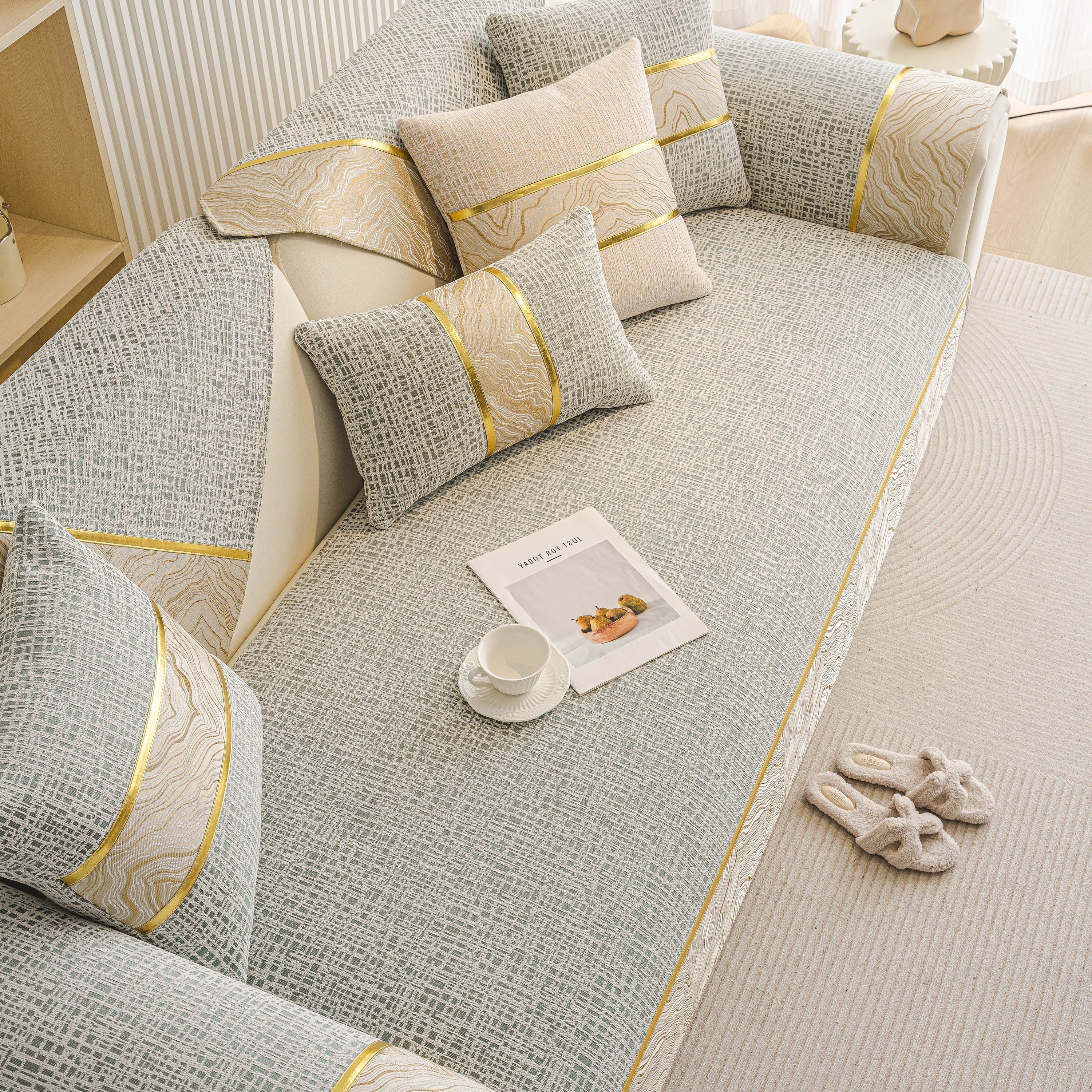 Modern Non-slip Couch Slipcover, Soft, Durable & Washable Furniture Protector