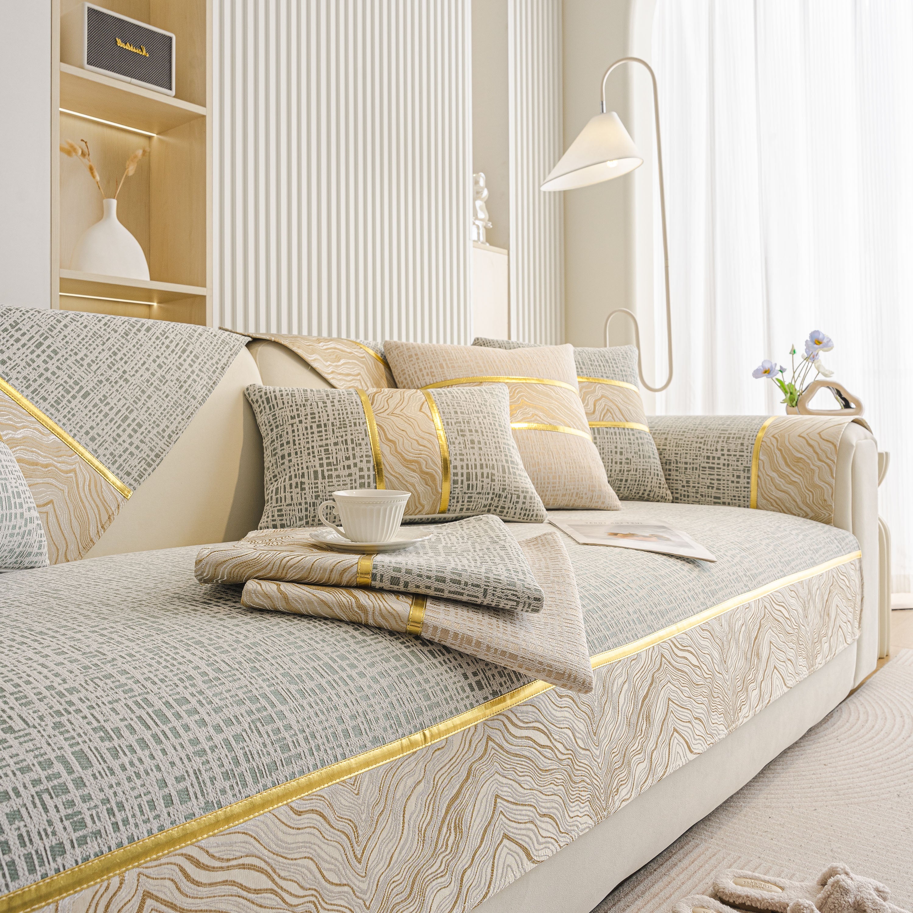 Modern Non-slip Couch Slipcover, Soft, Durable & Washable Furniture Protector