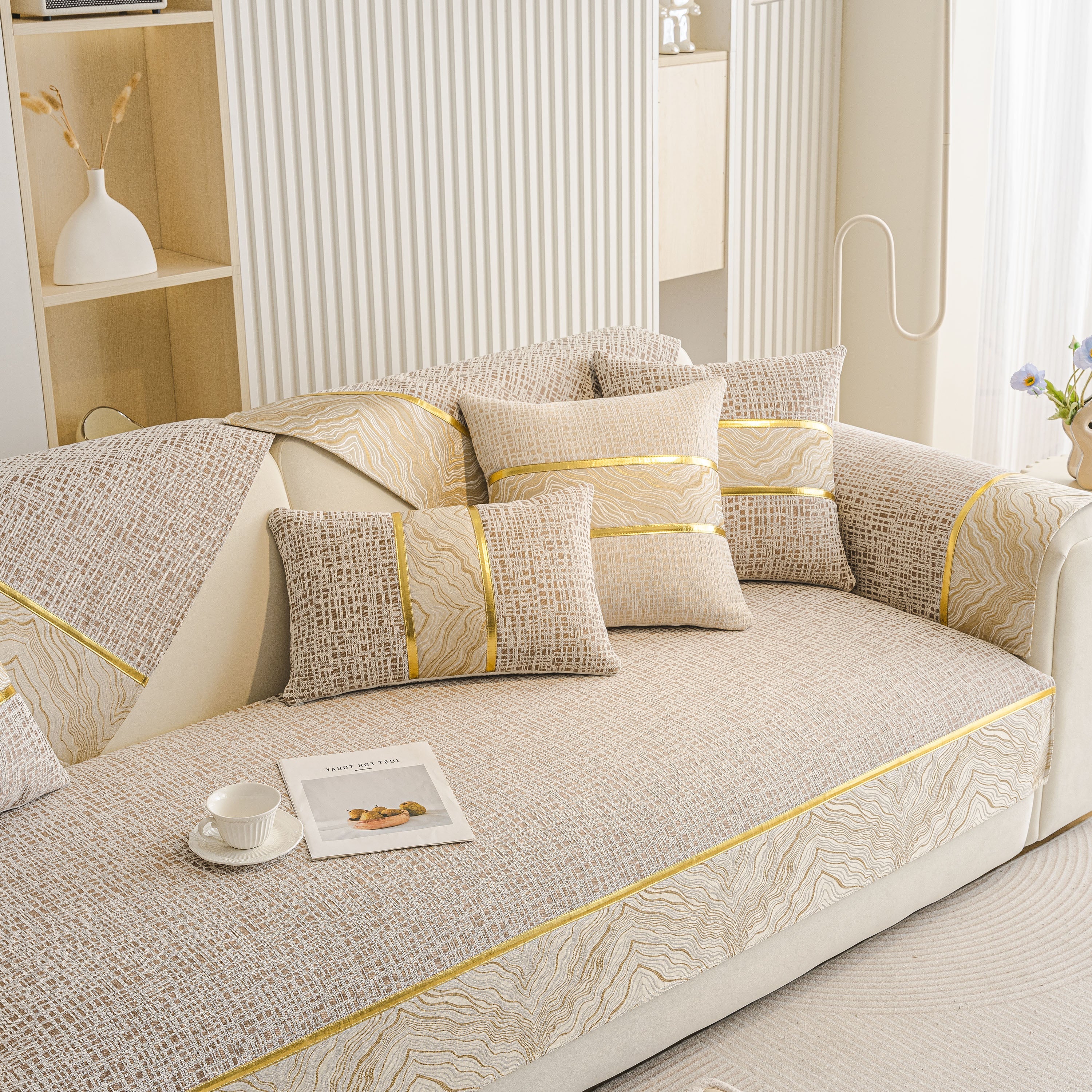 Modern Non-slip Couch Slipcover, Soft, Durable & Washable Furniture Protector