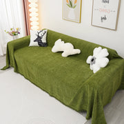 Chenille Herringbone Couch Cover Blanket, Sectional With Washable Covers, Furniture Covers For Sofas