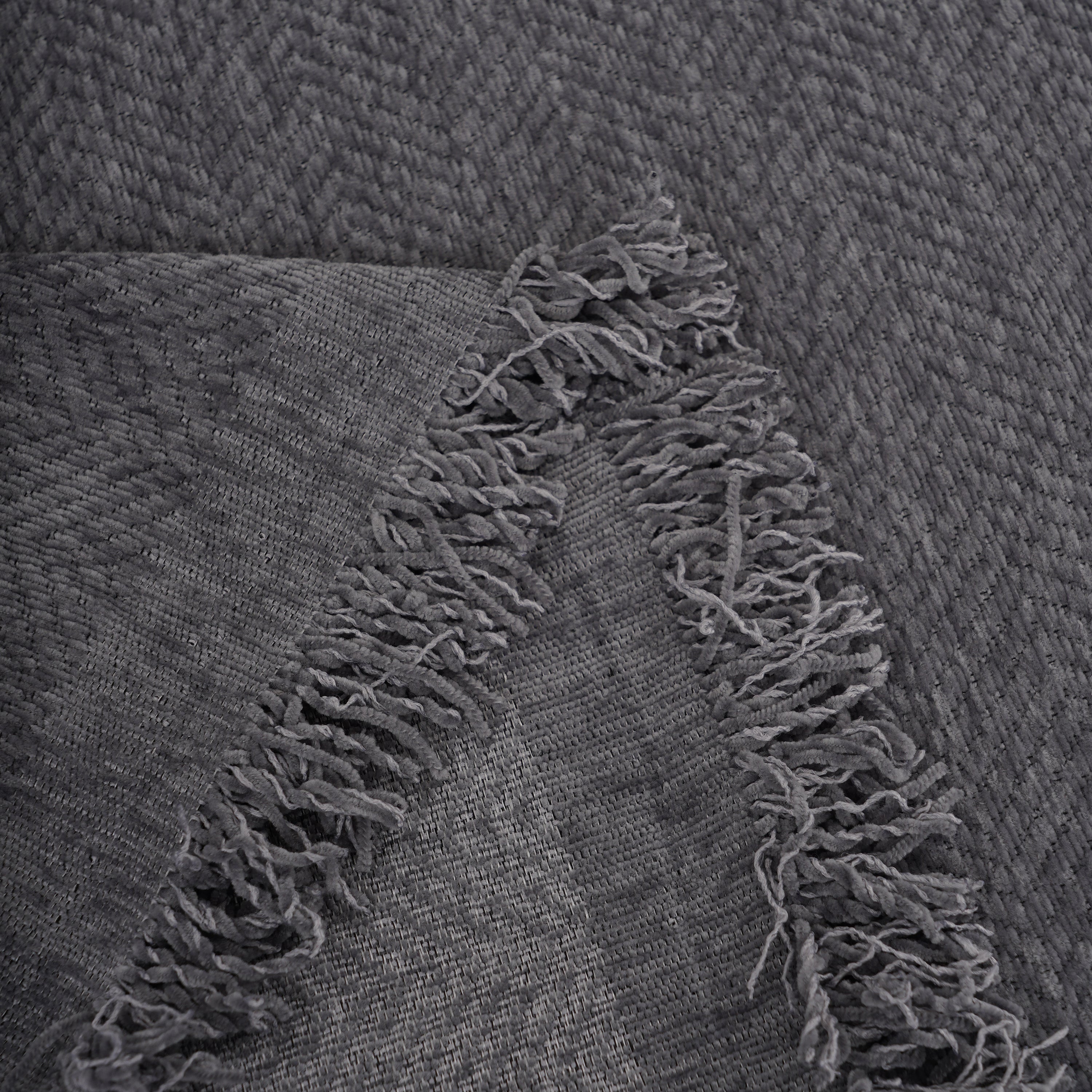 Chenille Herringbone Couch Cover Blanket, Sectional With Washable Covers, Furniture Covers For Sofas