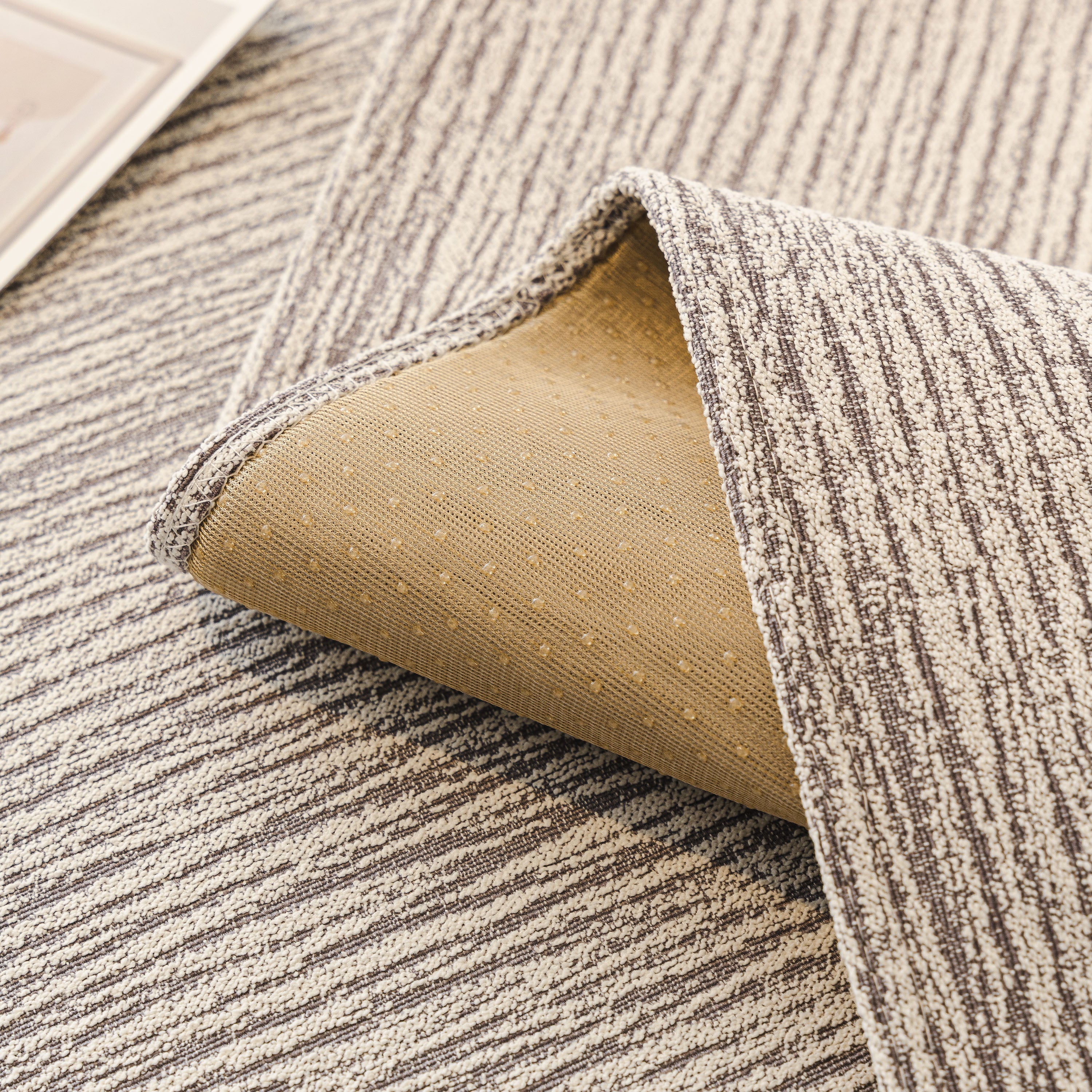 Soft Chenille Sectional Sofa Cover With Pom Pom Trim – Non-slip Couch Protector