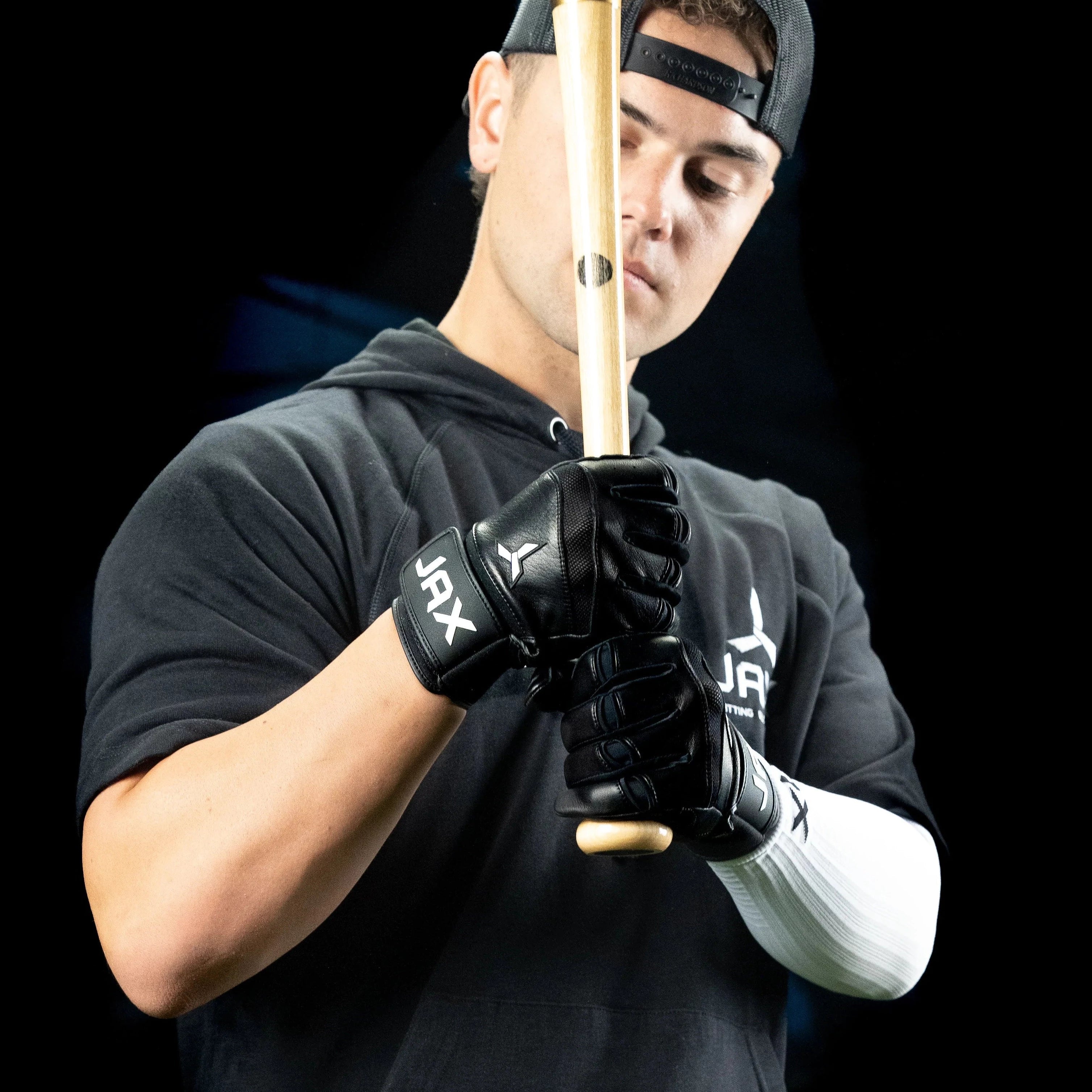 Onyx Black Pro Cuff Batting Gloves