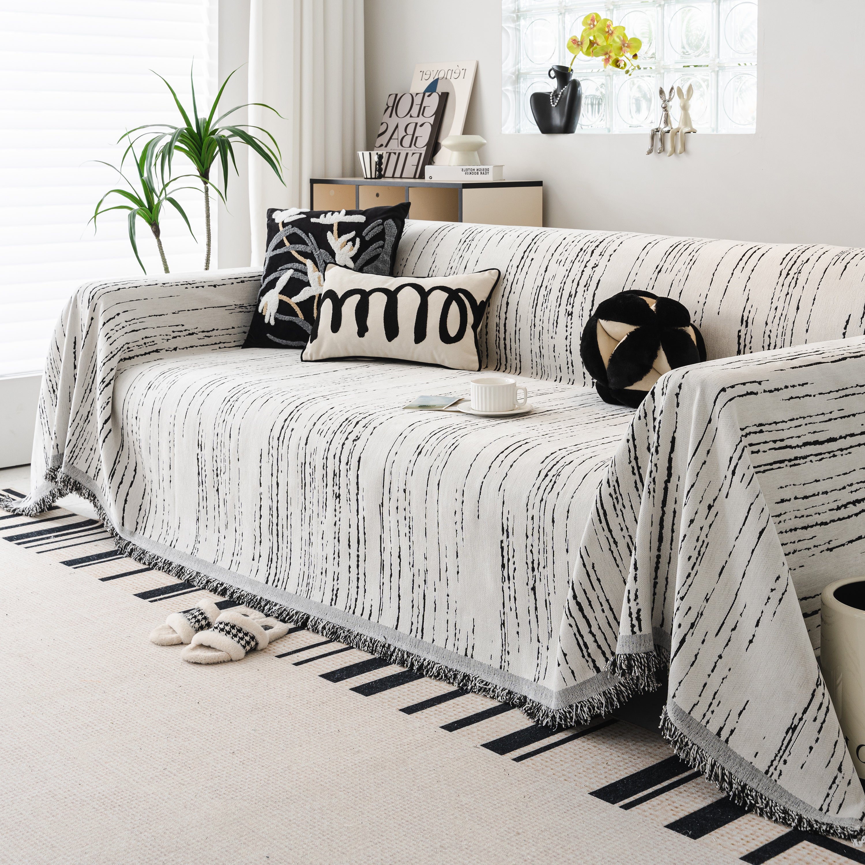Slip Covers For Sofas, Sofa Throw Cover Soft Chenille Sofa Bed Cover, L Shaped Sectional Couch Covers