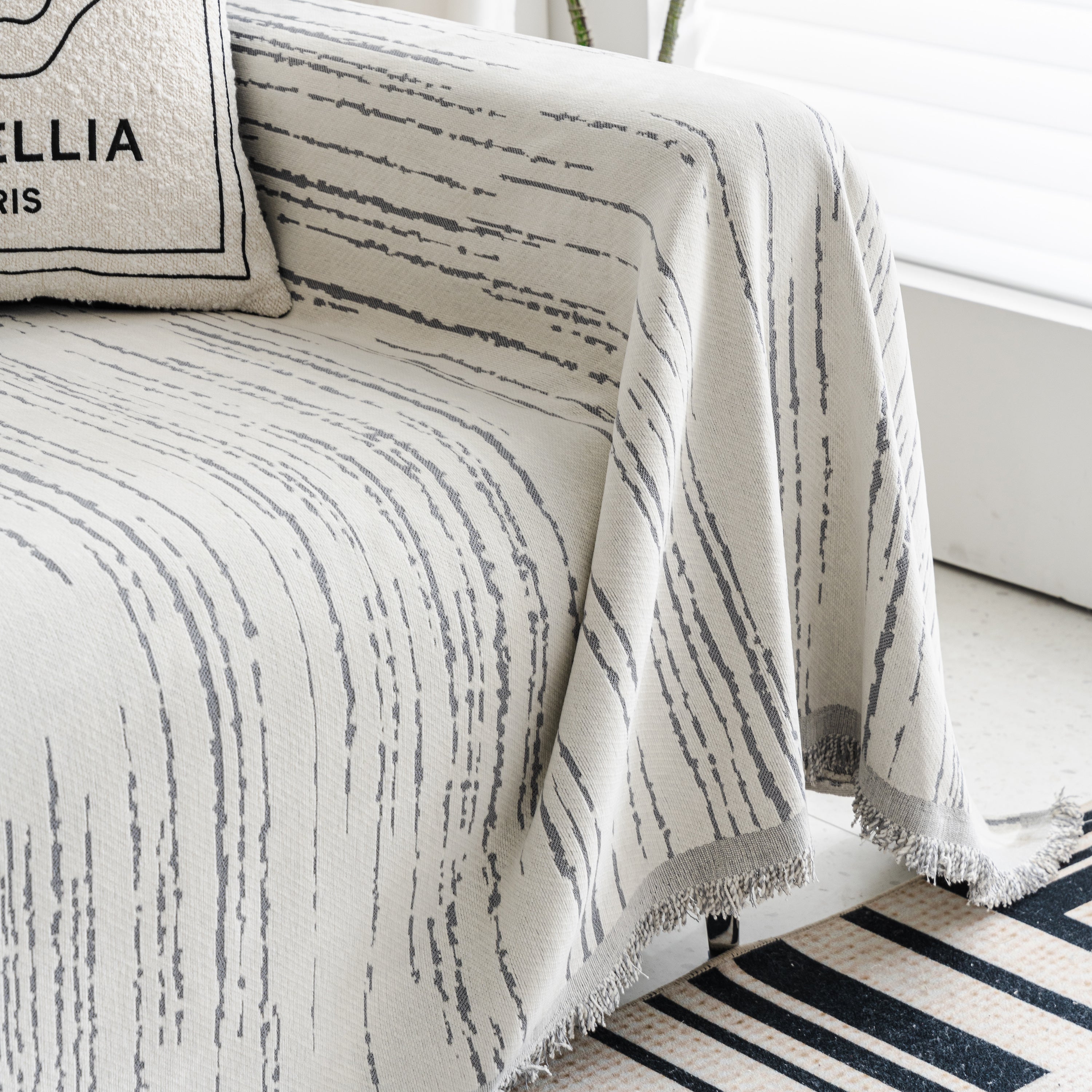 Slip Covers For Sofas, Sofa Throw Cover Soft Chenille Sofa Bed Cover, L Shaped Sectional Couch Covers