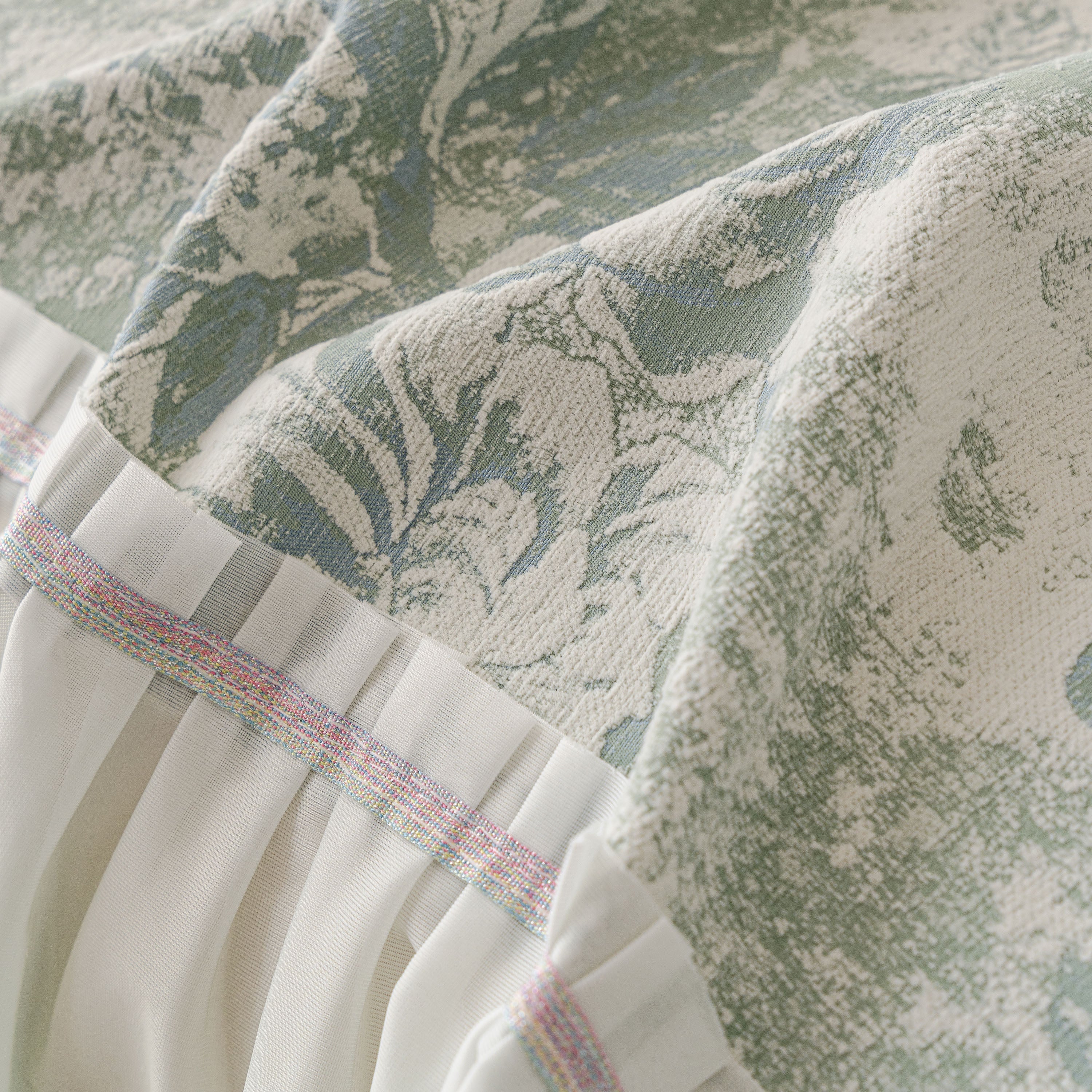French Chic Style Ruffle Rose Cover Throw For Sofas, Decorative Sectional Covers