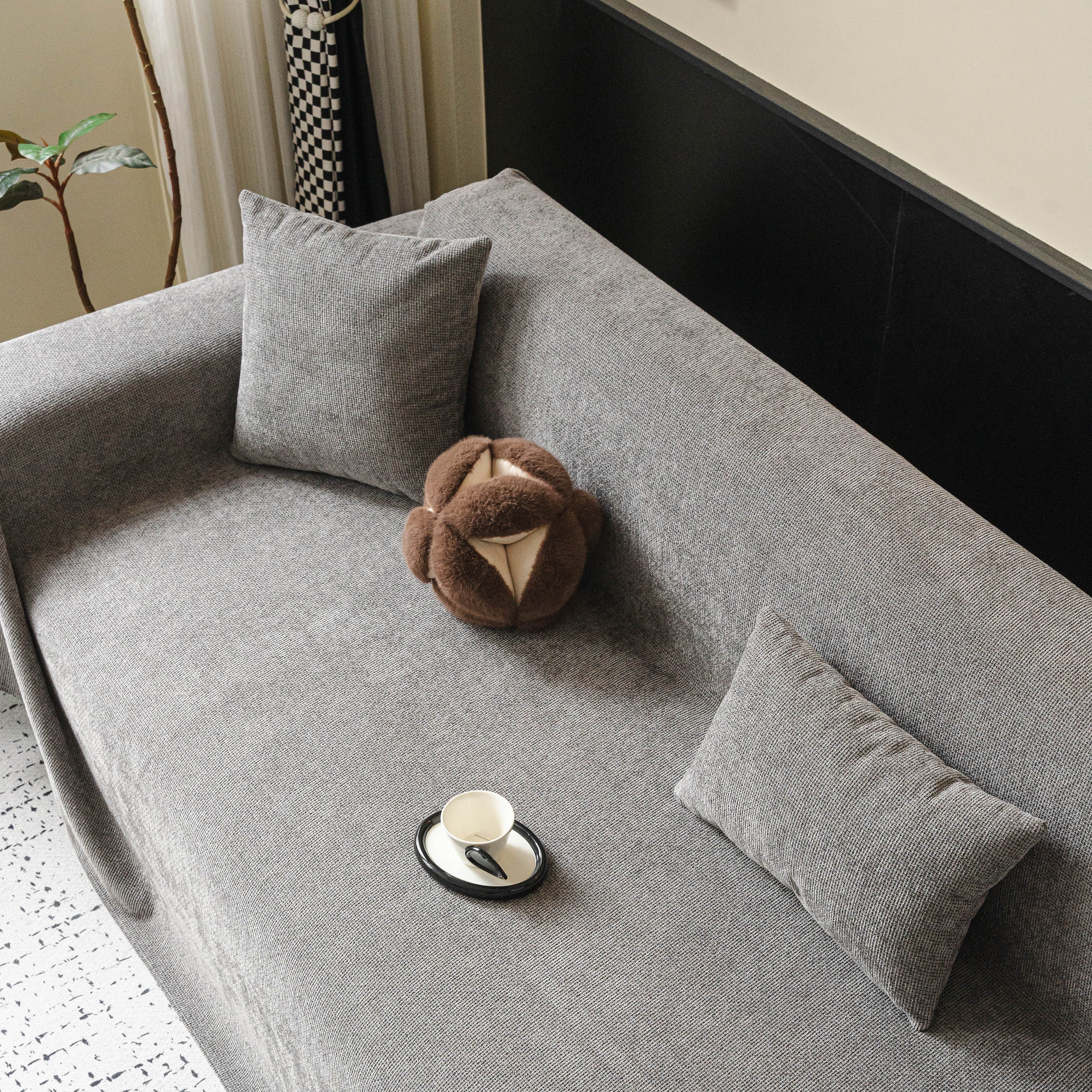 Waterproof Couch Throw Cover For Dogs, Non Slip Slipcover For Leather Fabric Sofa