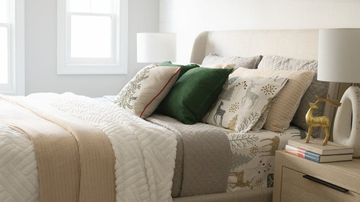 Solid Kantha Pick Stitch Yarn Dyed Cotton Woven Quilt/coverlet Set