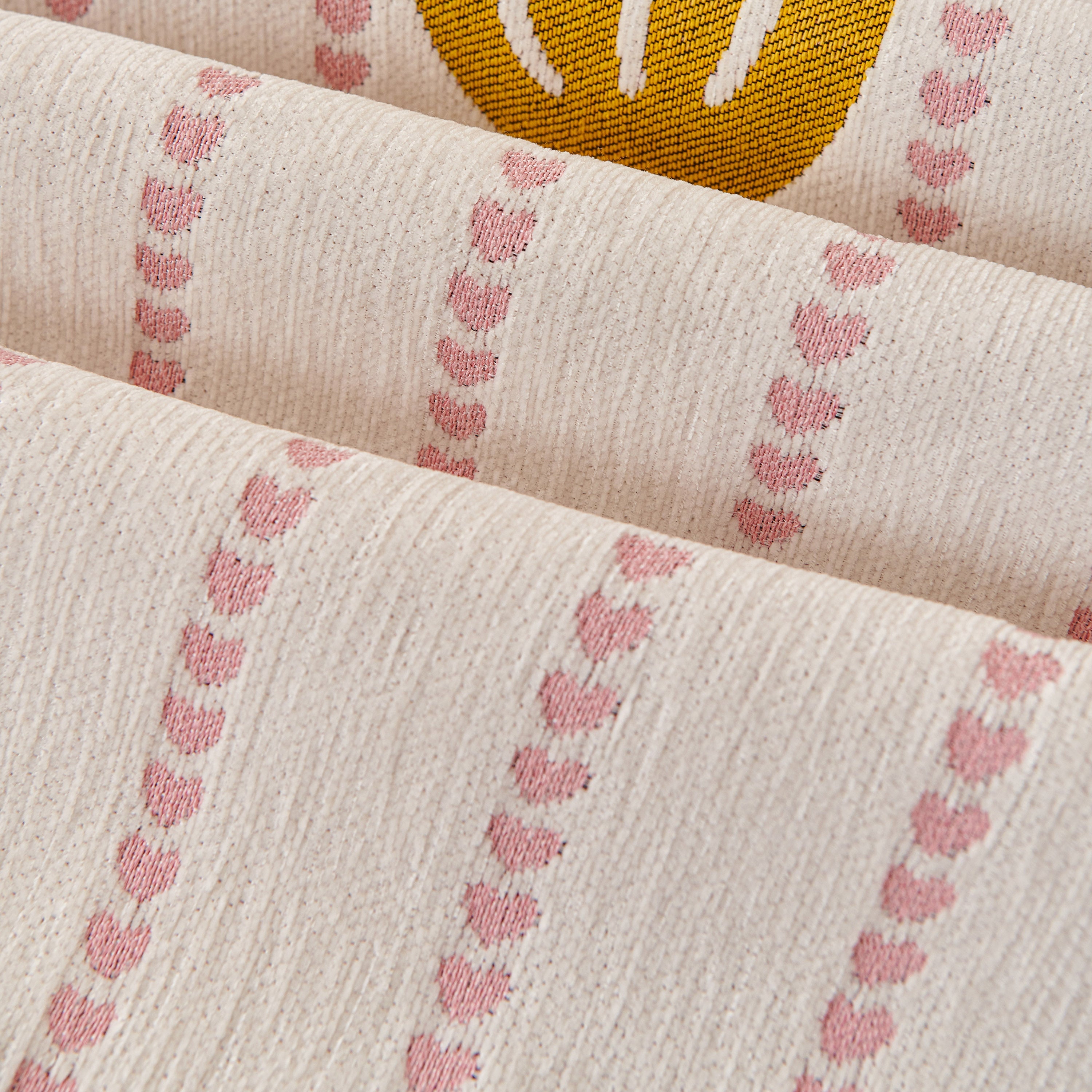 Cute Dotted Stripe Couch Protector, Non-slip Washable Sofa Cover With Ruffled Skirt