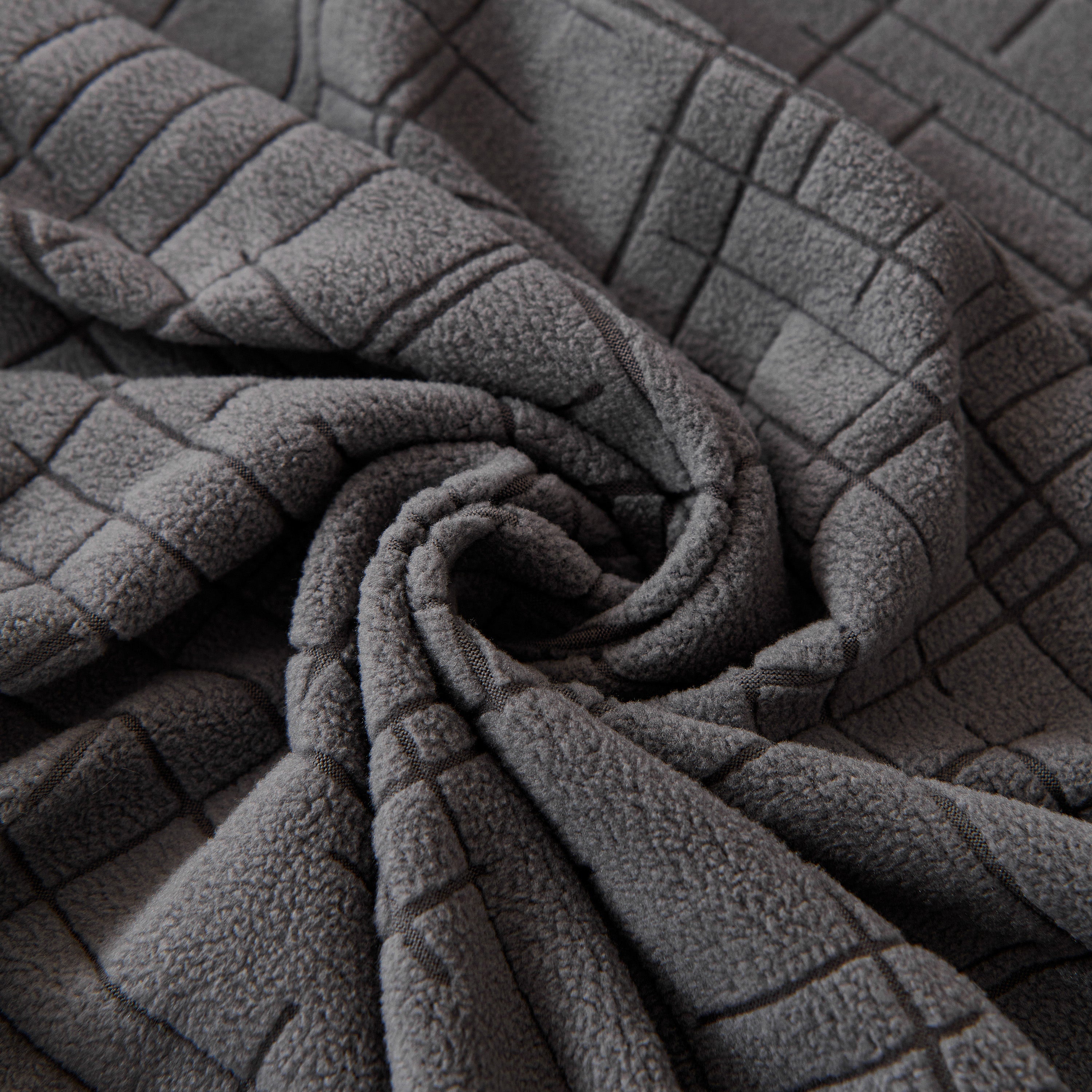 Embossed Lines Couch Covers Stretchable Non-slip & Washable Sofa Slipcovers
