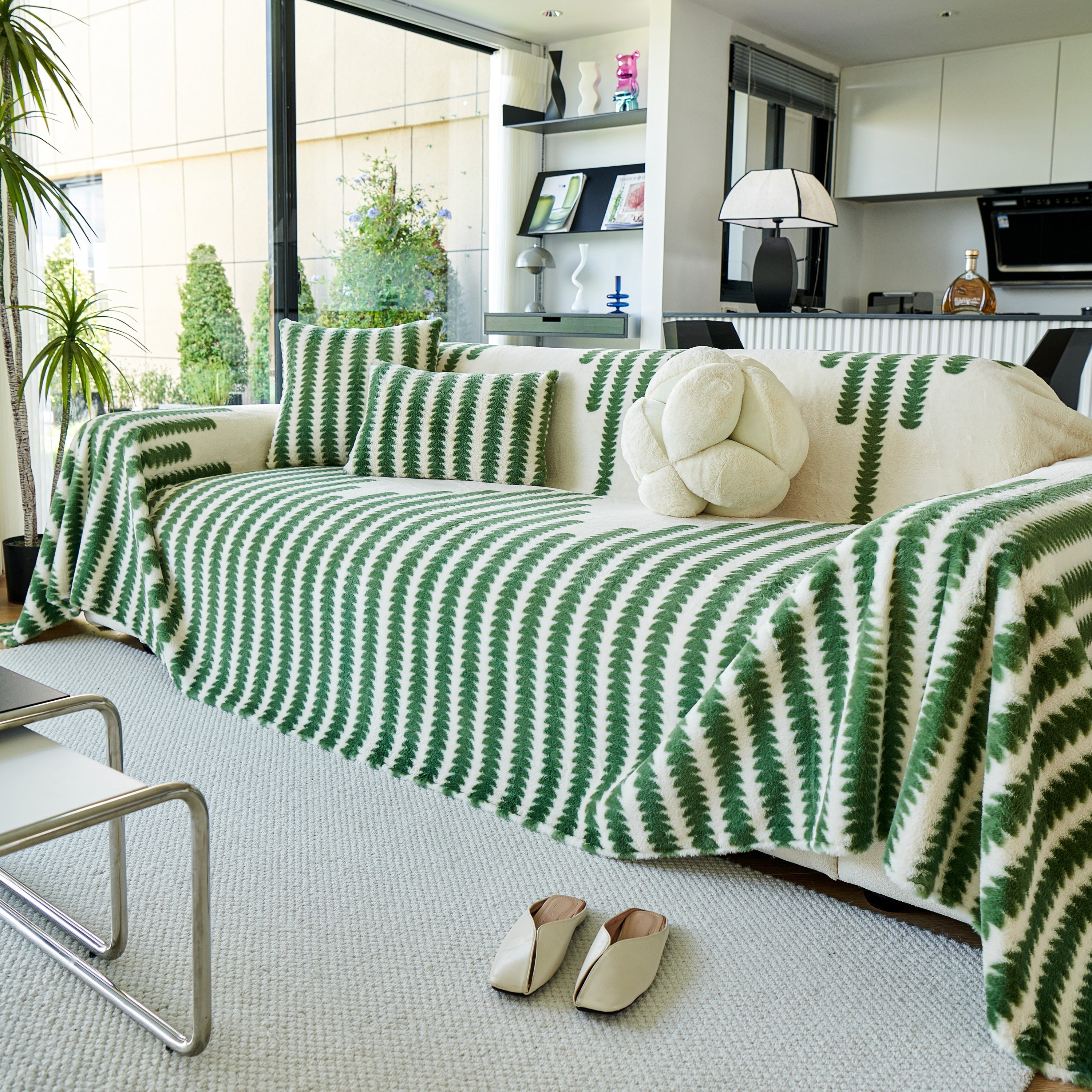 Warm Faux Fur Luxury Sofa Throw Blankets, Soft Cozy Thick Plush Shaggy Blankets For Couch Chair Bed