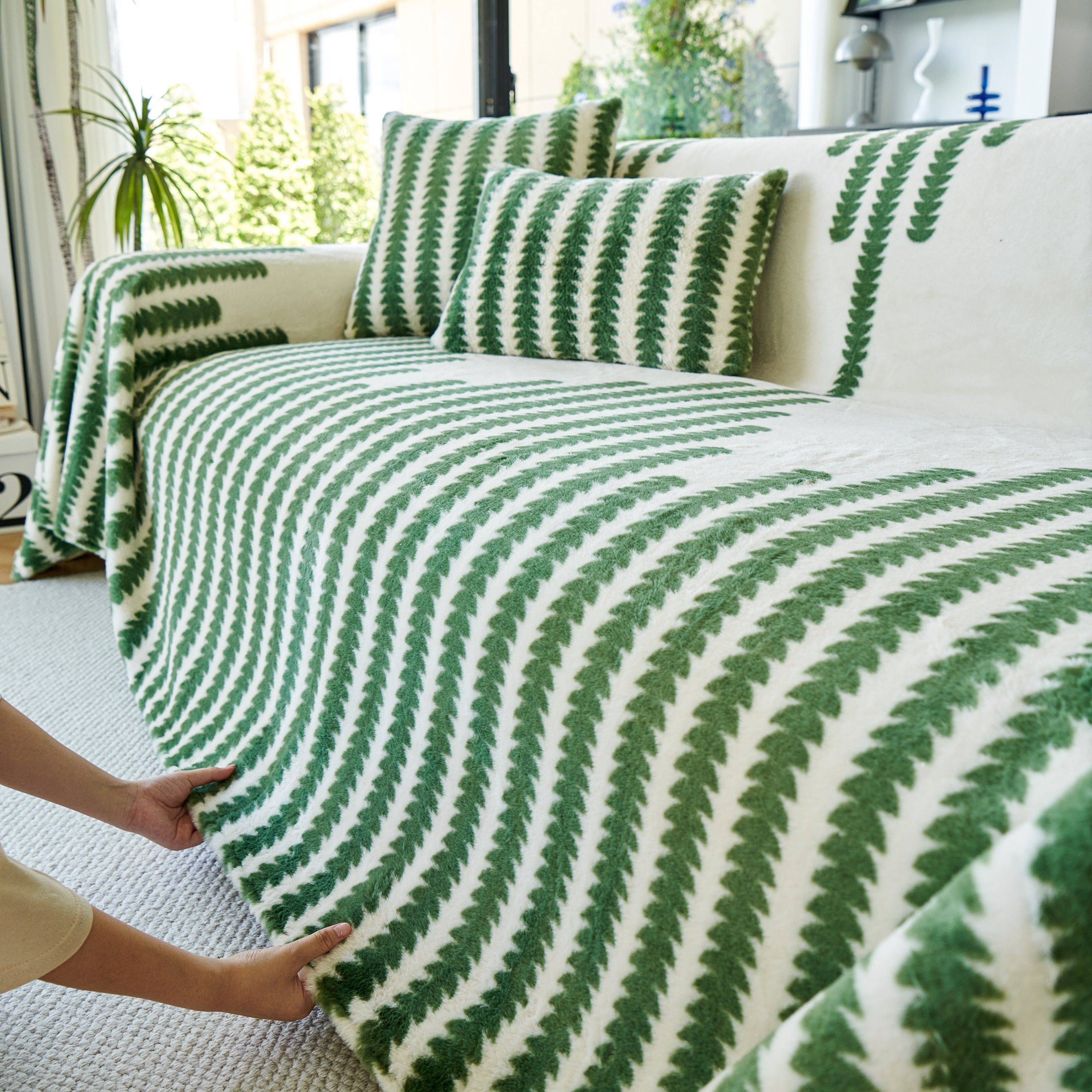 Warm Faux Fur Luxury Sofa Throw Blankets, Soft Cozy Thick Plush Shaggy Blankets For Couch Chair Bed