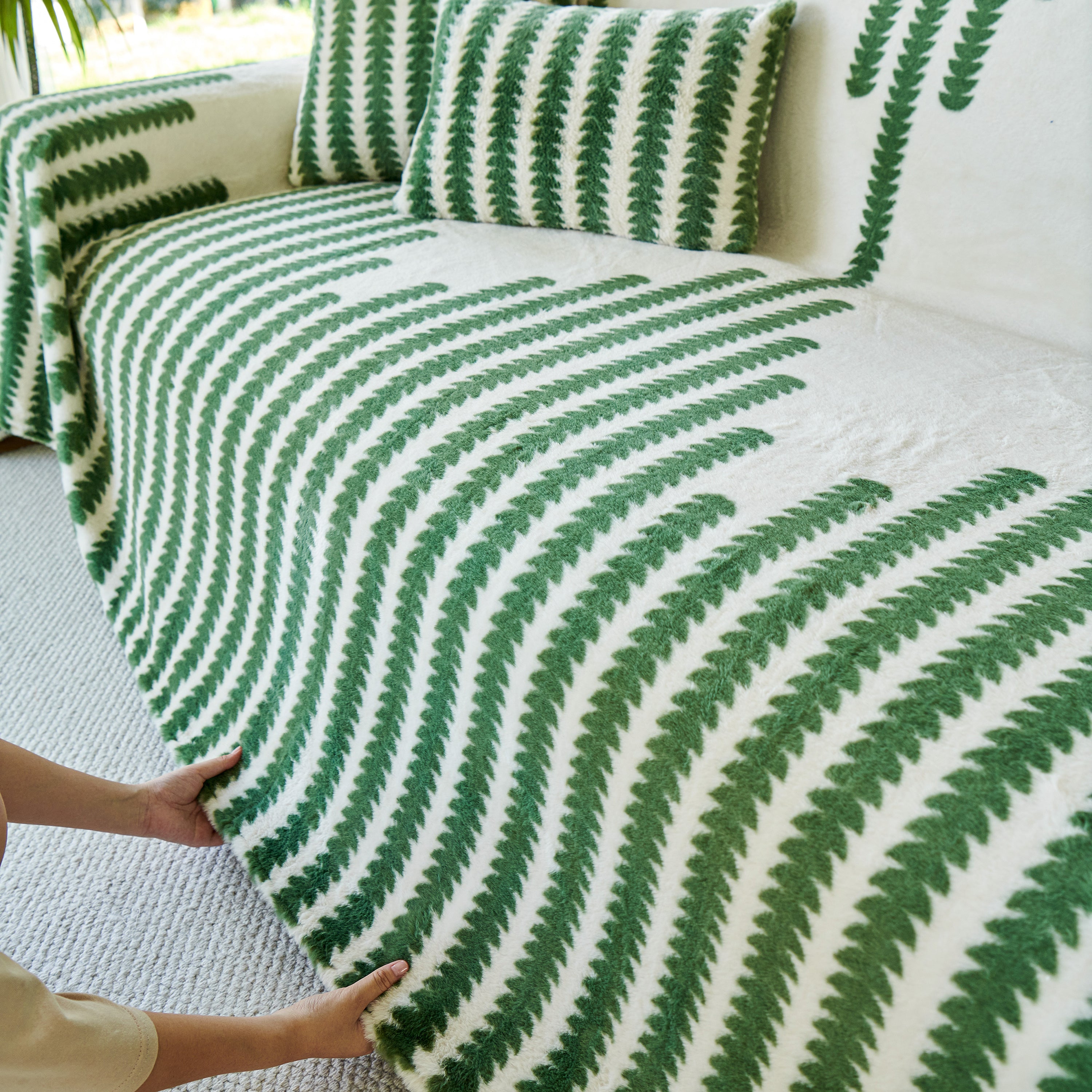 Warm Faux Fur Luxury Sofa Throw Blankets, Soft Cozy Thick Plush Shaggy Blankets For Couch Chair Bed