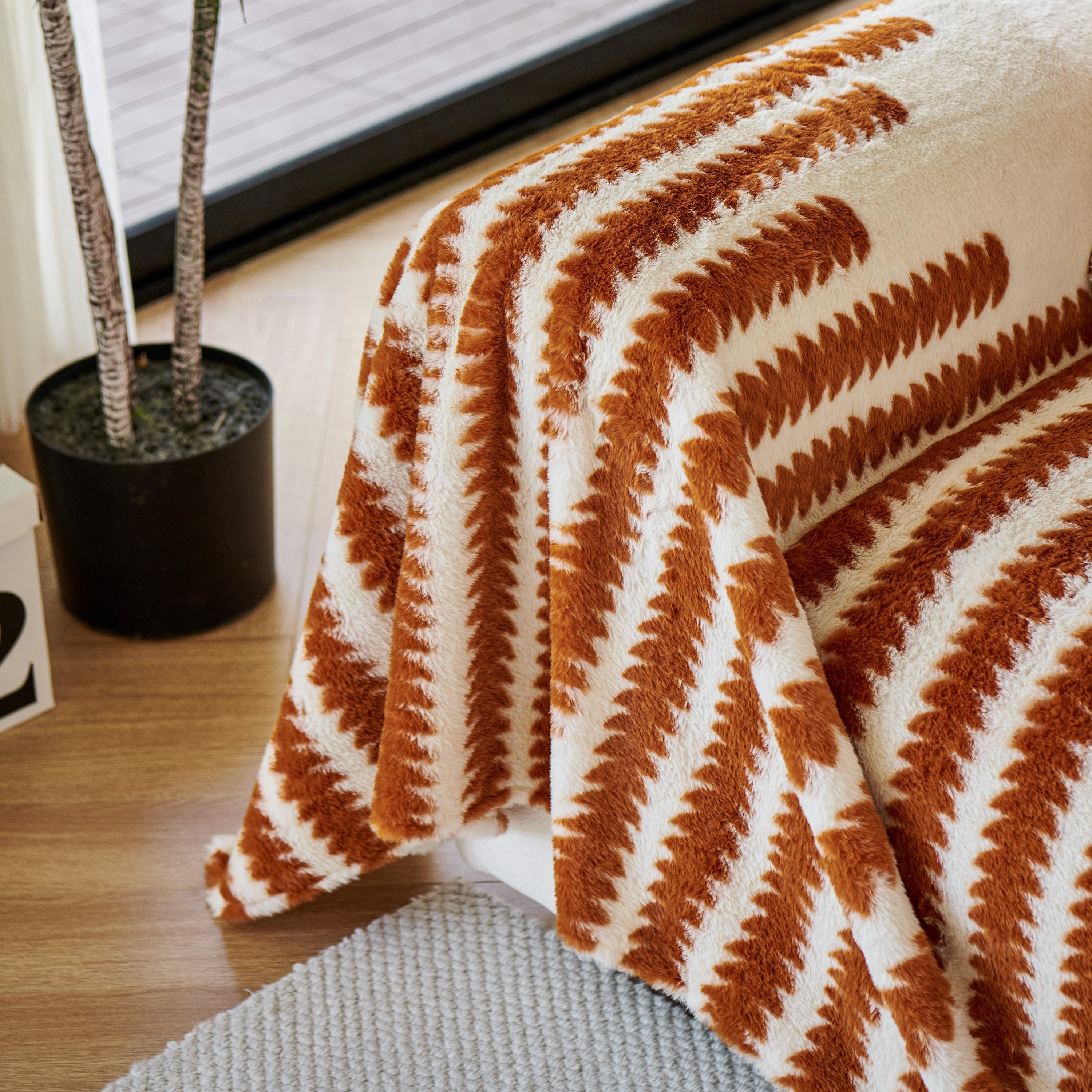 Warm Faux Fur Luxury Sofa Throw Blankets, Soft Cozy Thick Plush Shaggy Blankets For Couch Chair Bed