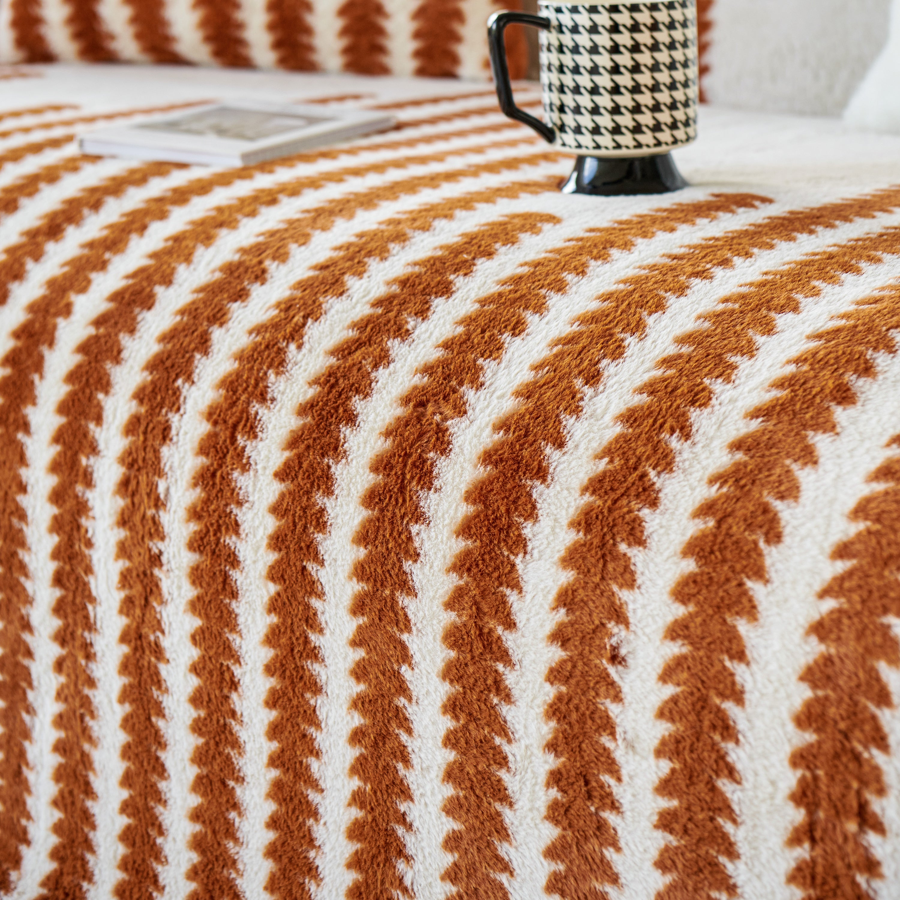 Warm Faux Fur Luxury Sofa Throw Blankets, Soft Cozy Thick Plush Shaggy Blankets For Couch Chair Bed