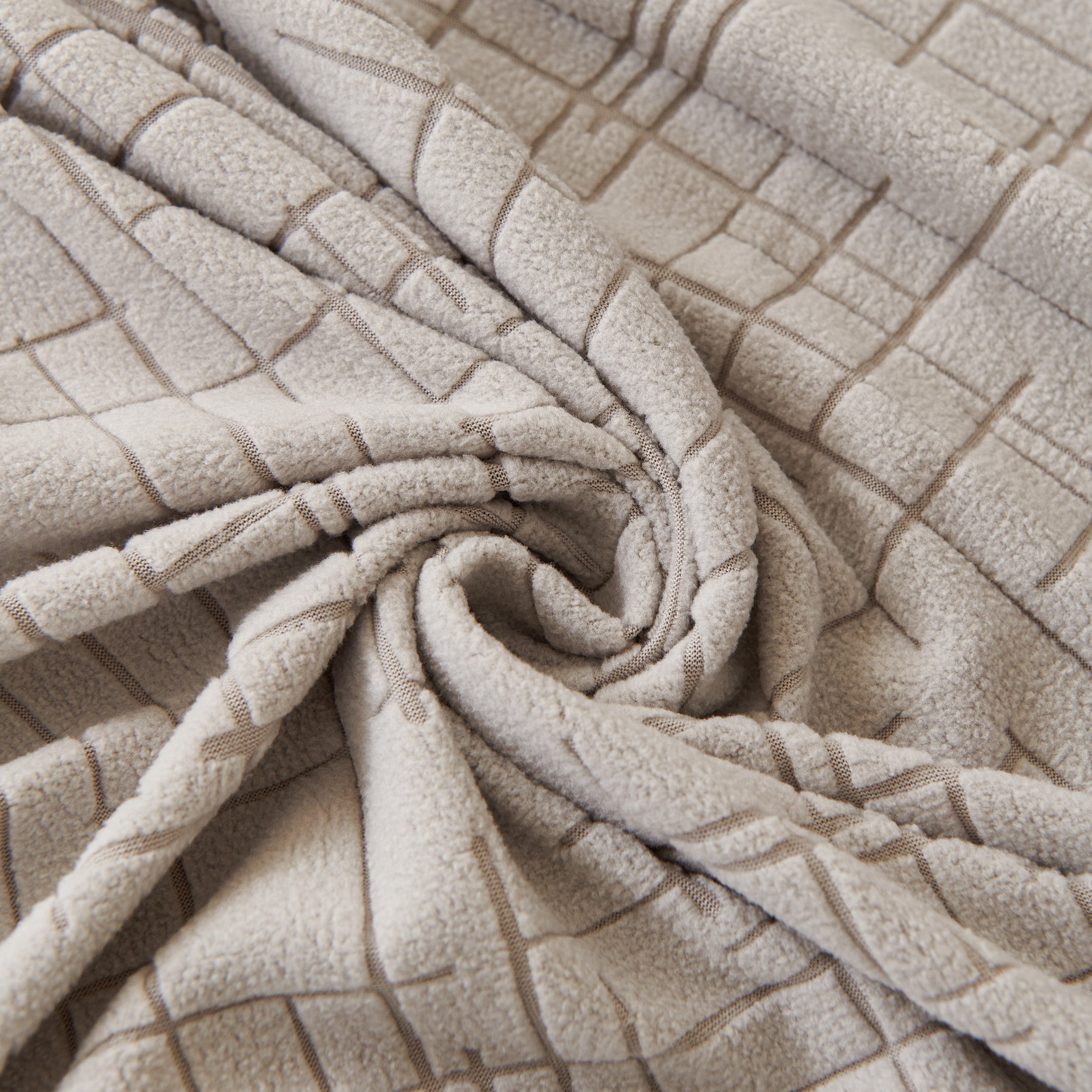 Embossed Lines Couch Covers Stretchable Non-slip & Washable Sofa Slipcovers