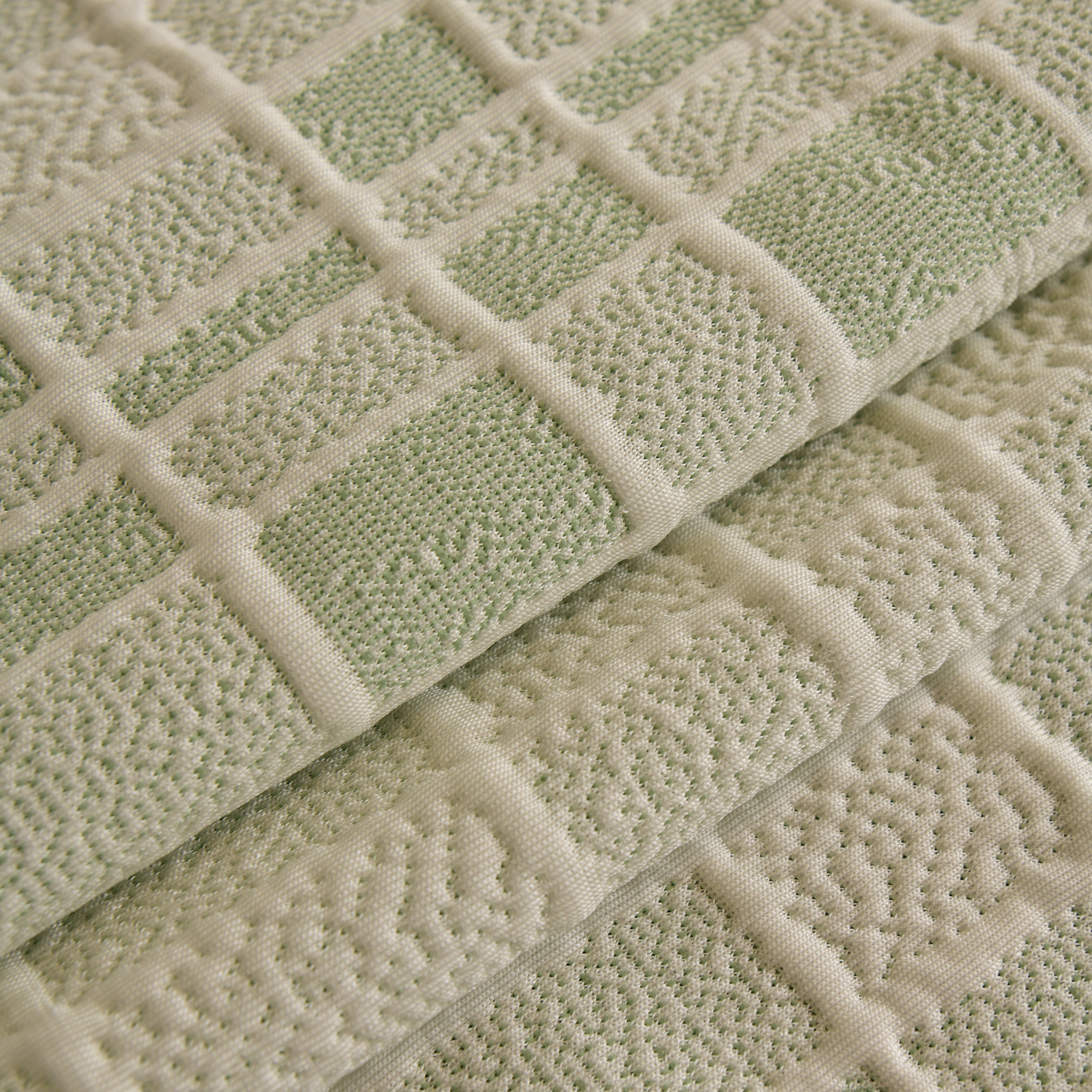 Sofa Cover Throw With Subtle Textured Stripes Lightweight Smooth Couch Slipcover