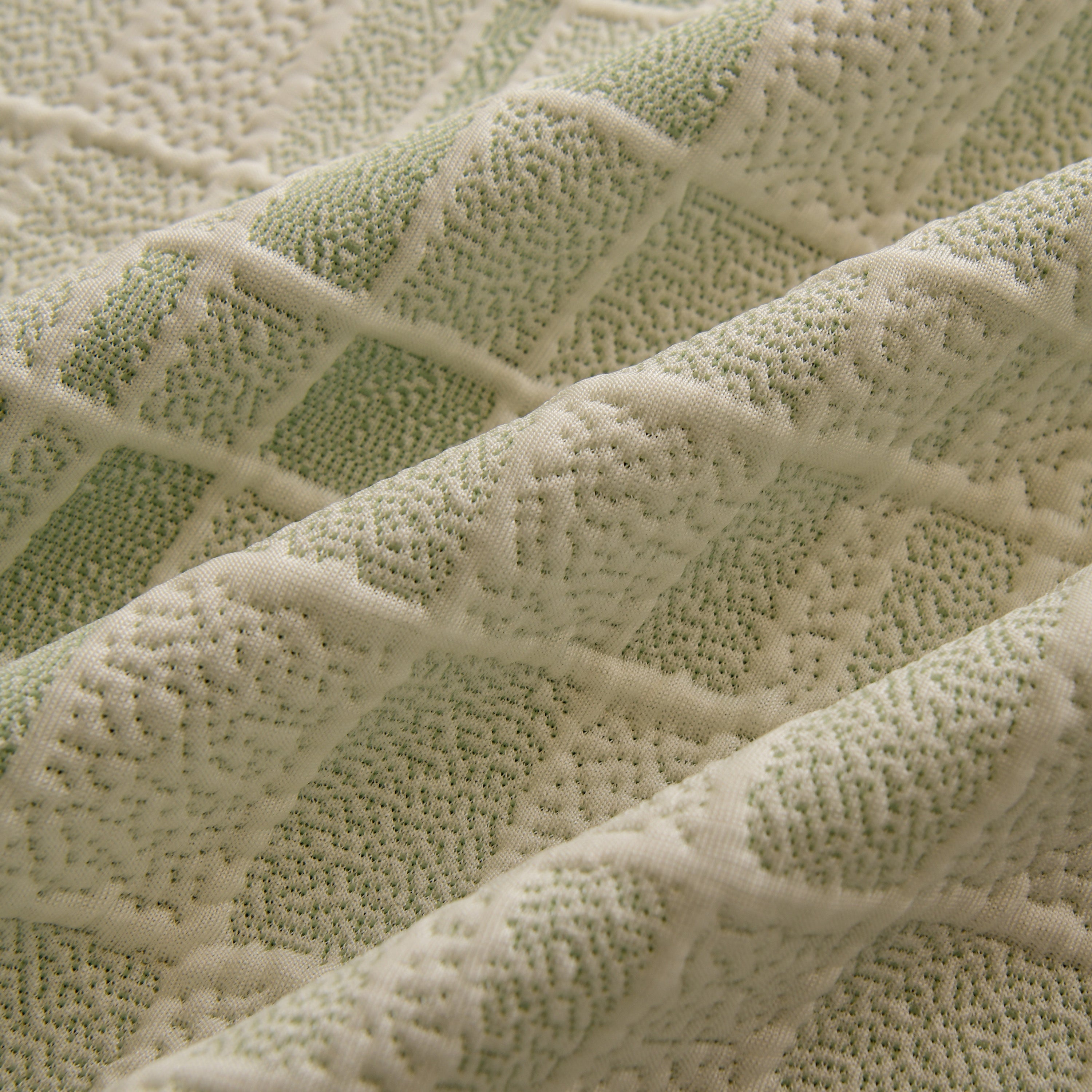 Sofa Cover Throw With Subtle Textured Stripes Lightweight Smooth Couch Slipcover