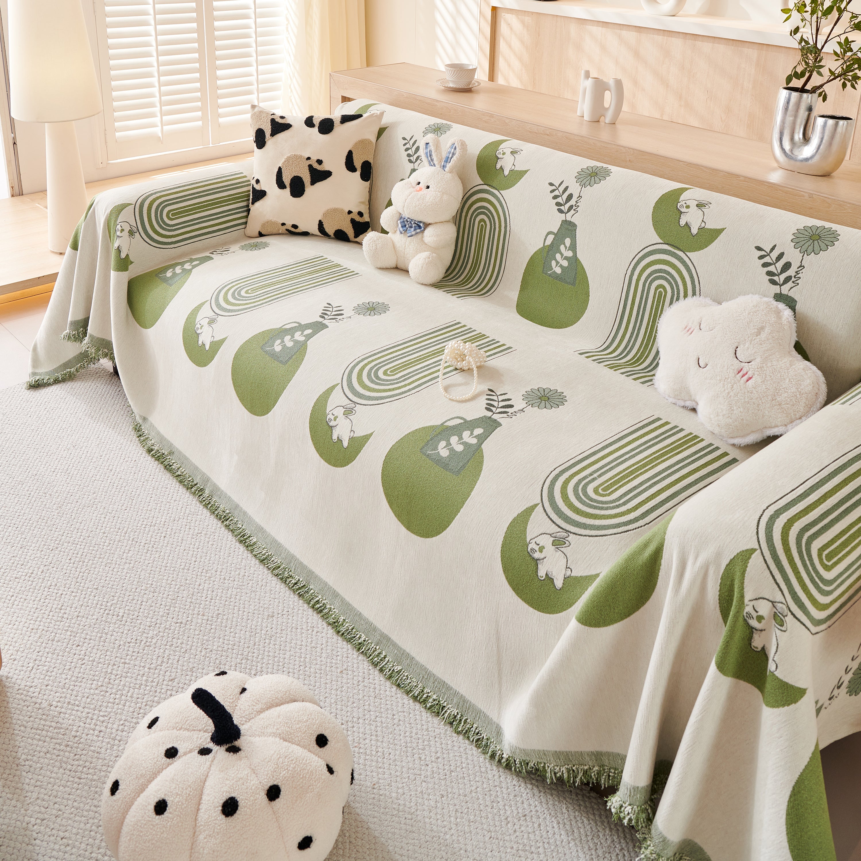 Decorative Throw Blankets For Couch Reversible Chenille Furniture Throw Covers For Sectional Sofa