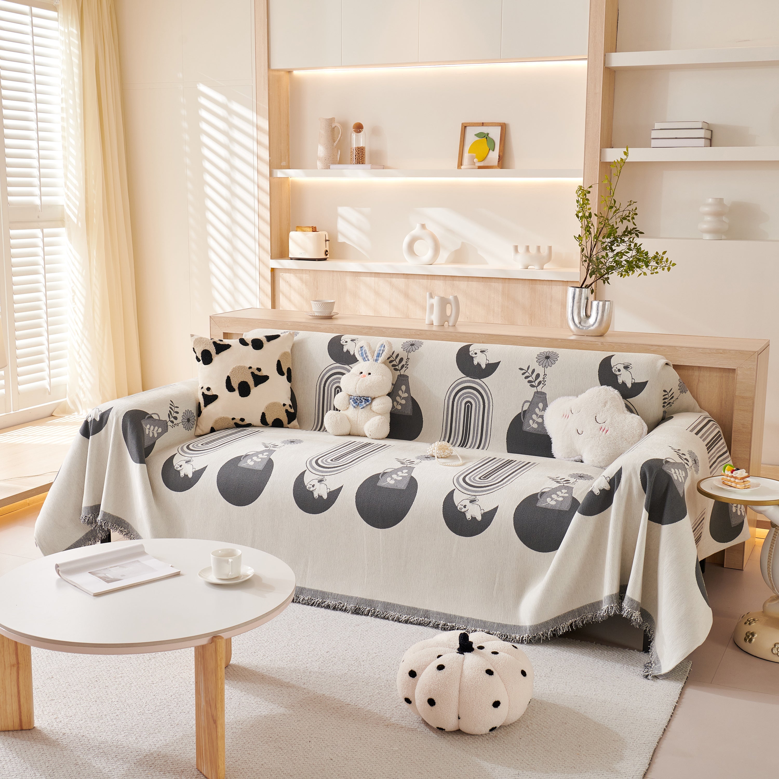 Decorative Throw Blankets For Couch Reversible Chenille Furniture Throw Covers For Sectional Sofa