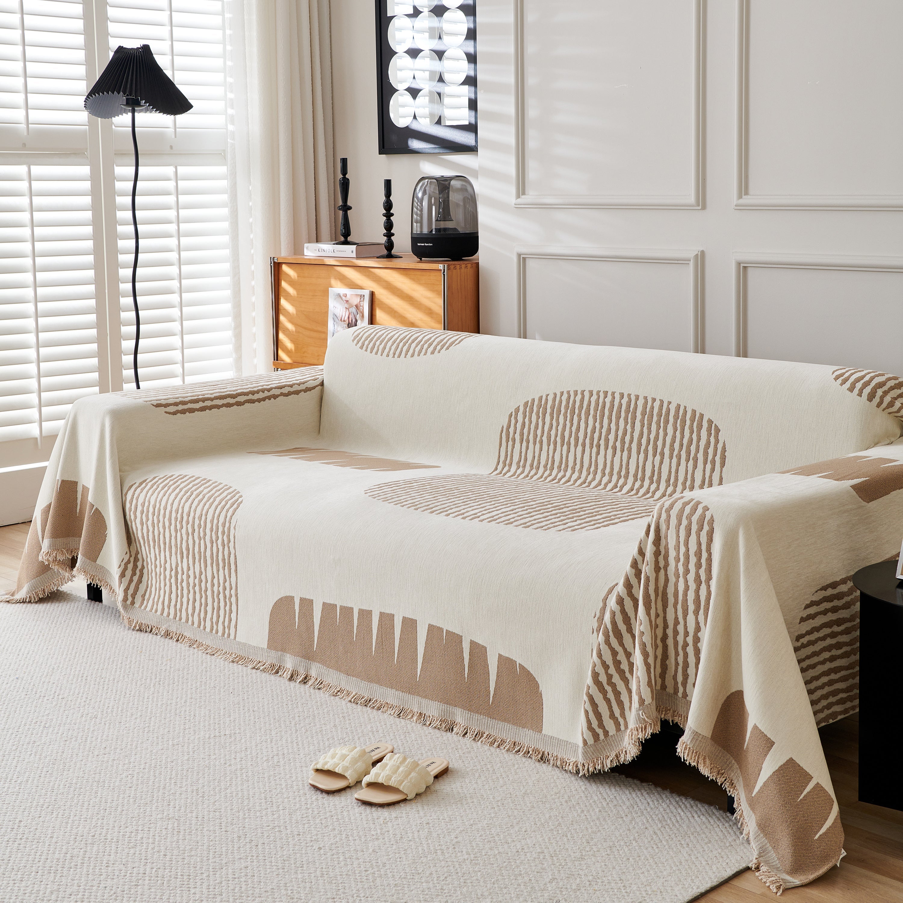 Soft Cozy Chenille Sofa Throw Blanket And Sectional Seat Covers, Scratch Resistant Sofa Couch Covers