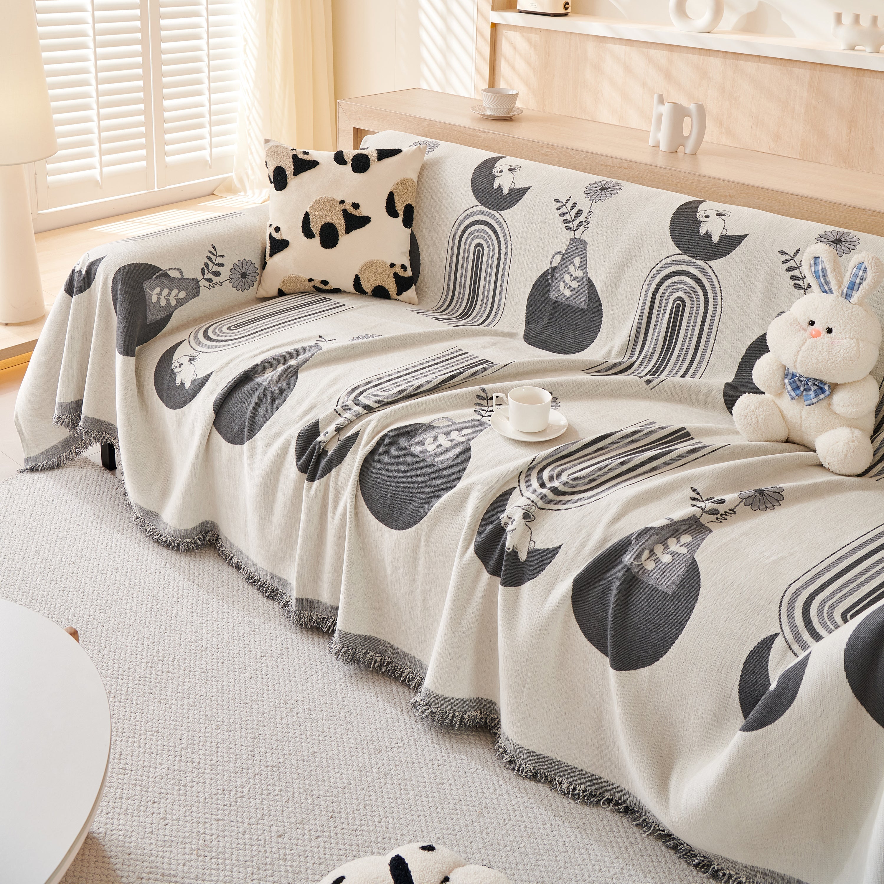 Decorative Throw Blankets For Couch Reversible Chenille Furniture Throw Covers For Sectional Sofa