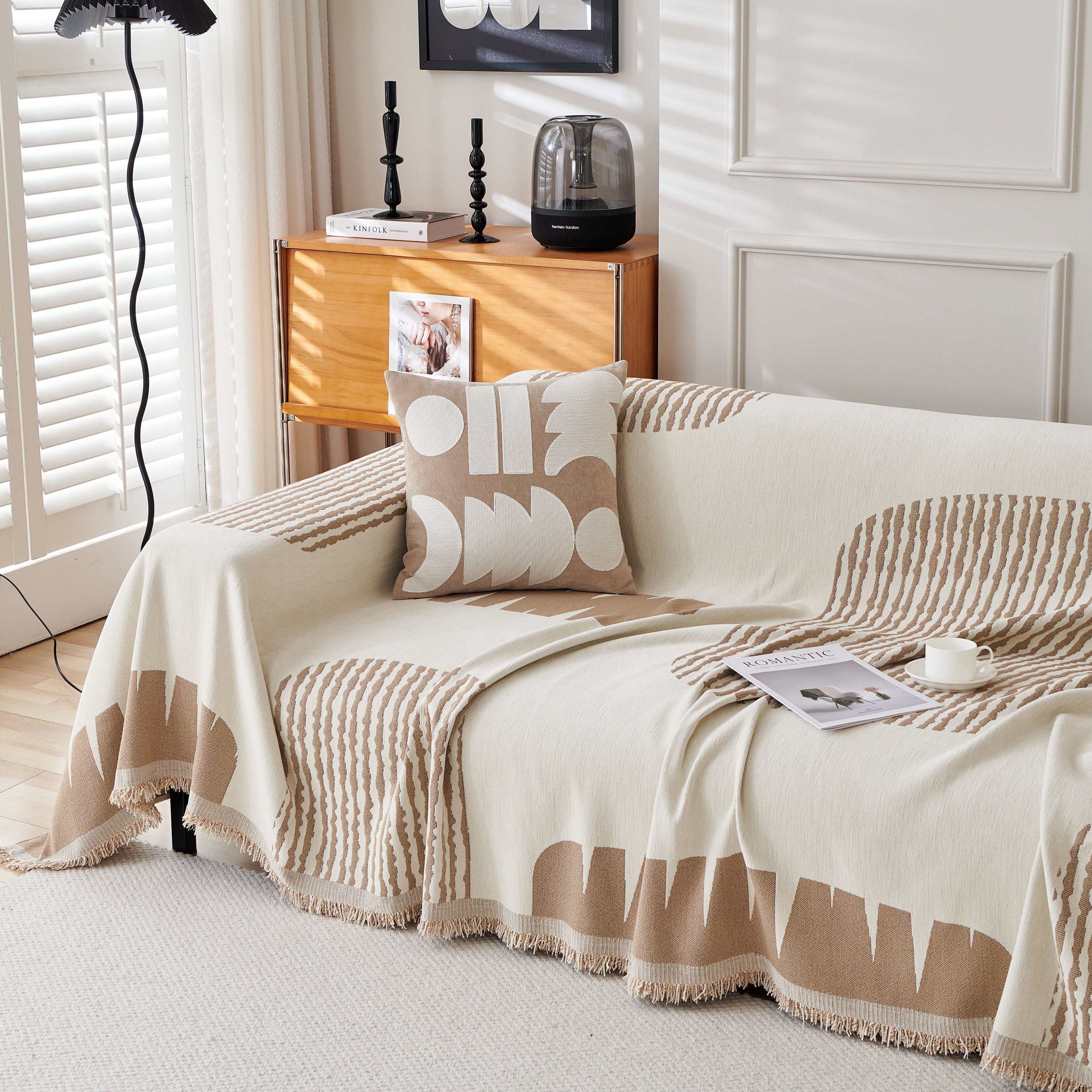 Soft Cozy Chenille Sofa Throw Blanket And Sectional Seat Covers, Scratch Resistant Sofa Couch Covers
