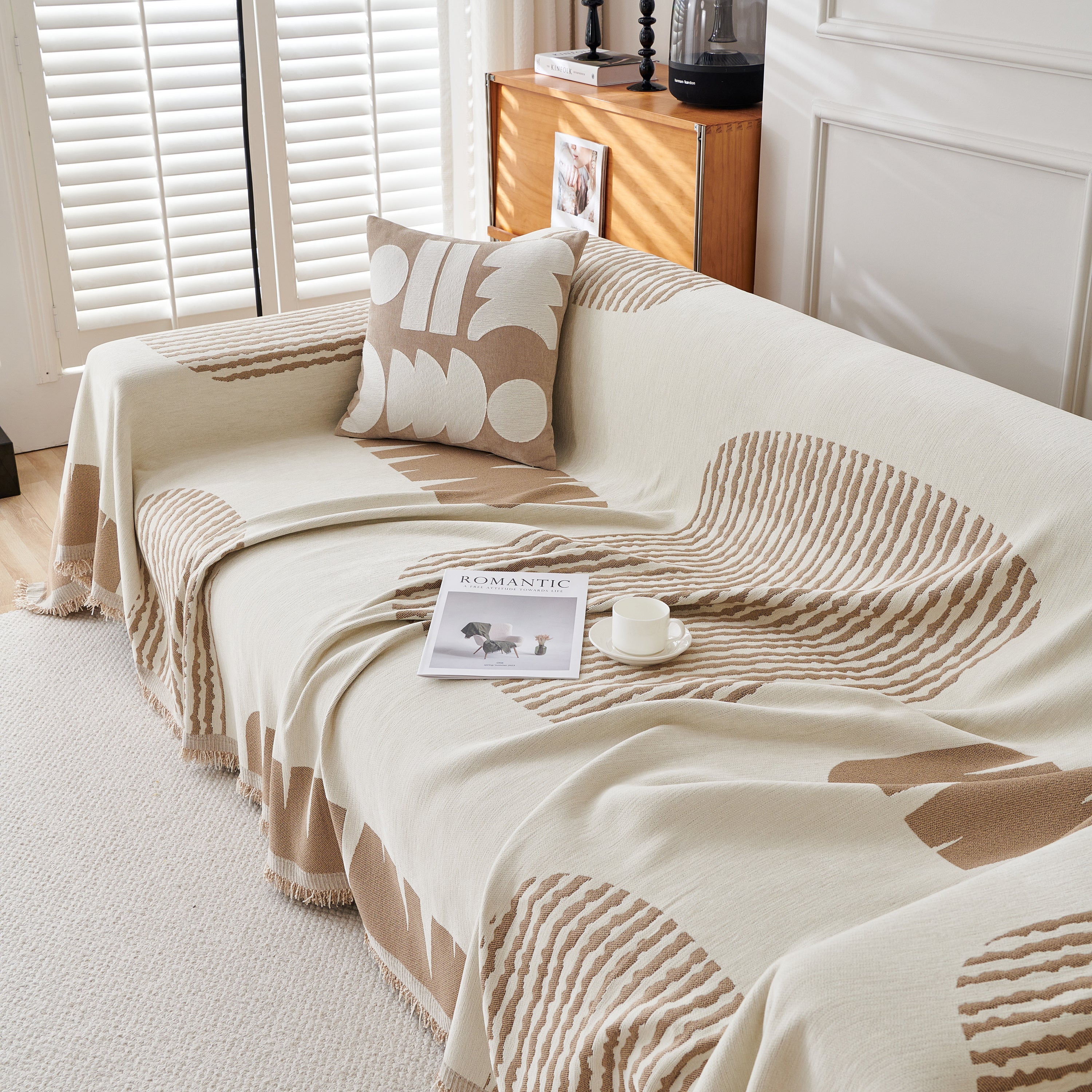 Soft Cozy Chenille Sofa Throw Blanket And Sectional Seat Covers, Scratch Resistant Sofa Couch Covers