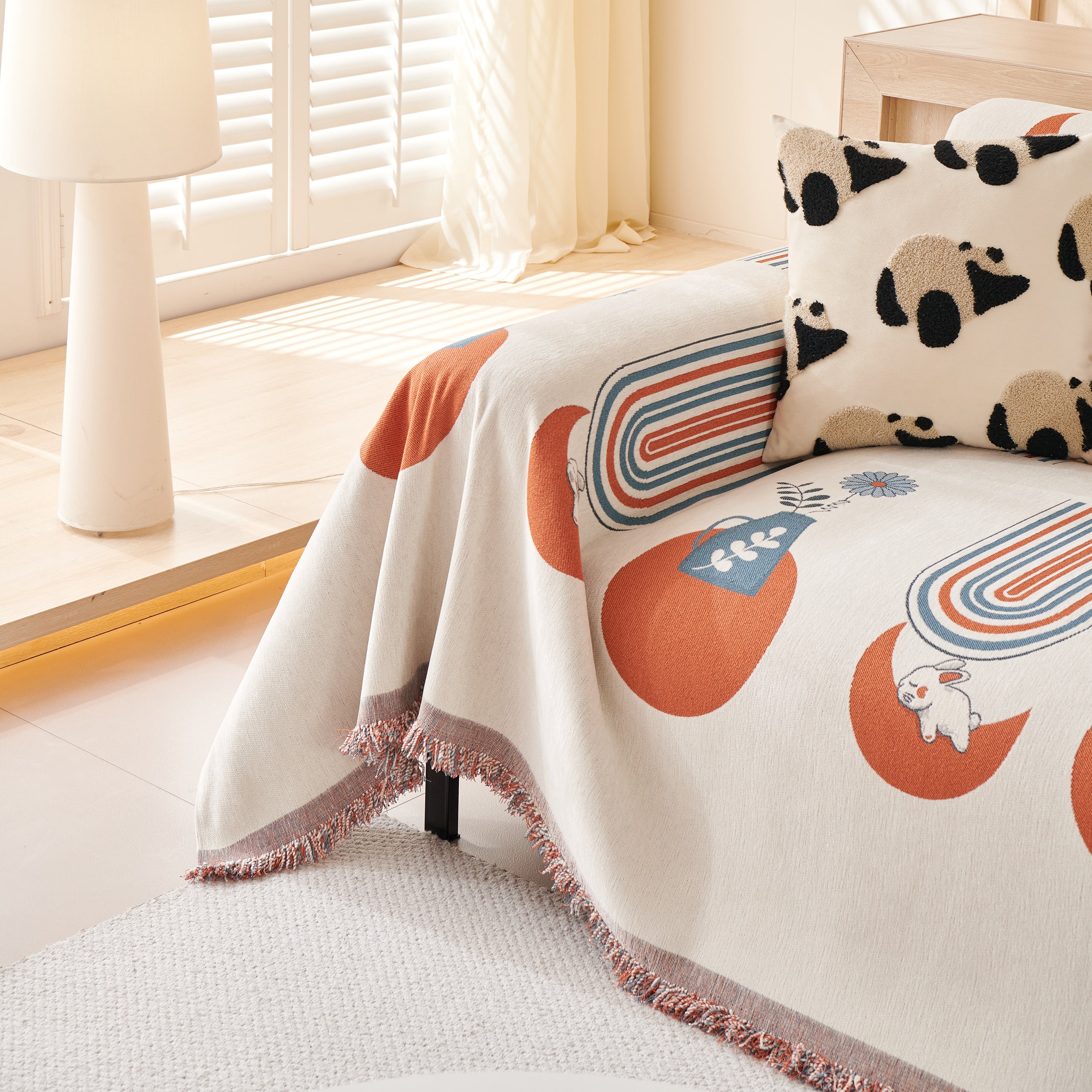 Decorative Throw Blankets For Couch Reversible Chenille Furniture Throw Covers For Sectional Sofa