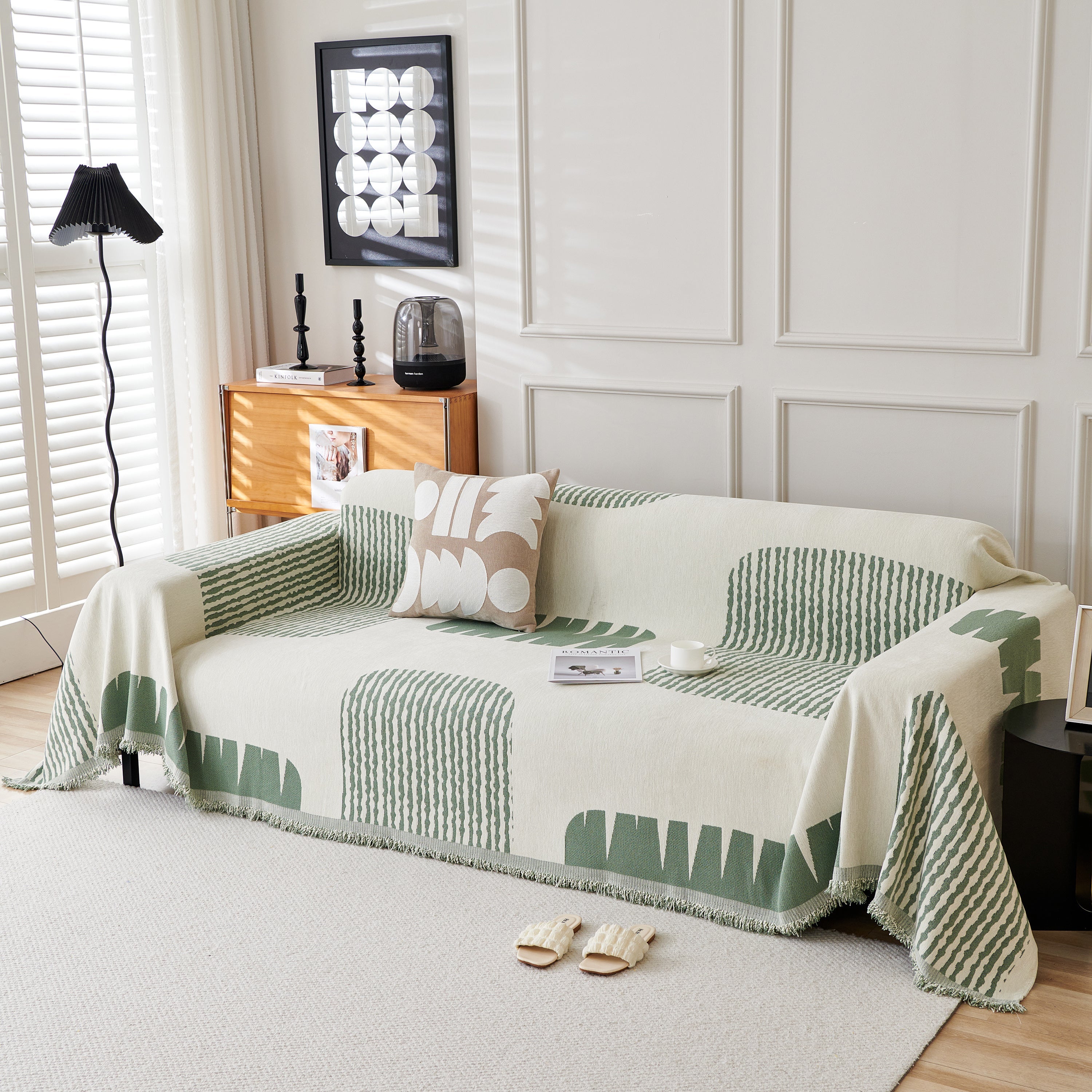 Soft Cozy Chenille Sofa Throw Blanket And Sectional Seat Covers, Scratch Resistant Sofa Couch Covers