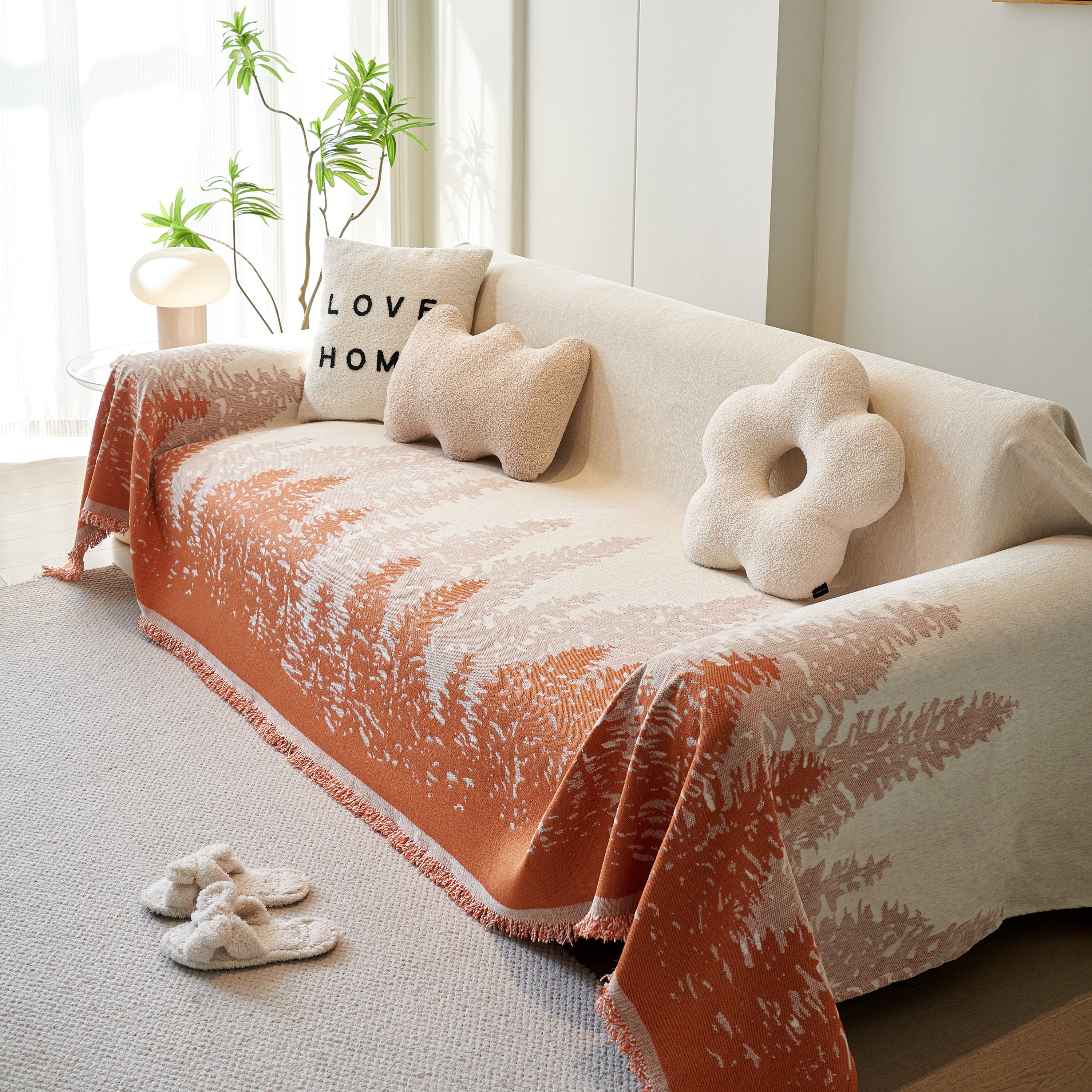 Chenille Grove Sofa Cover Blanket Furniture Protector, Couch Protector Sofa Throw Cover For Couches