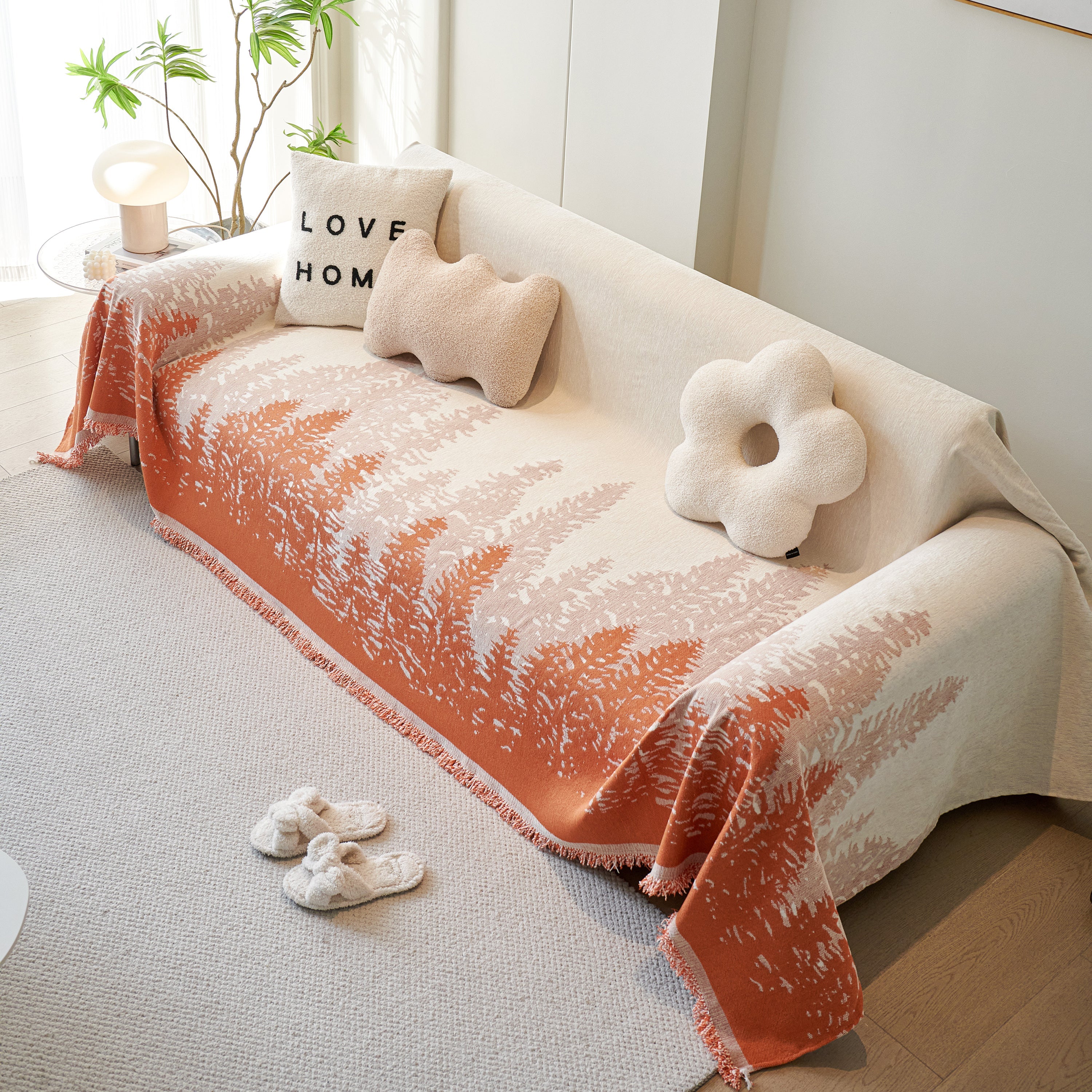 Chenille Grove Sofa Cover Blanket Furniture Protector, Couch Protector Sofa Throw Cover For Couches