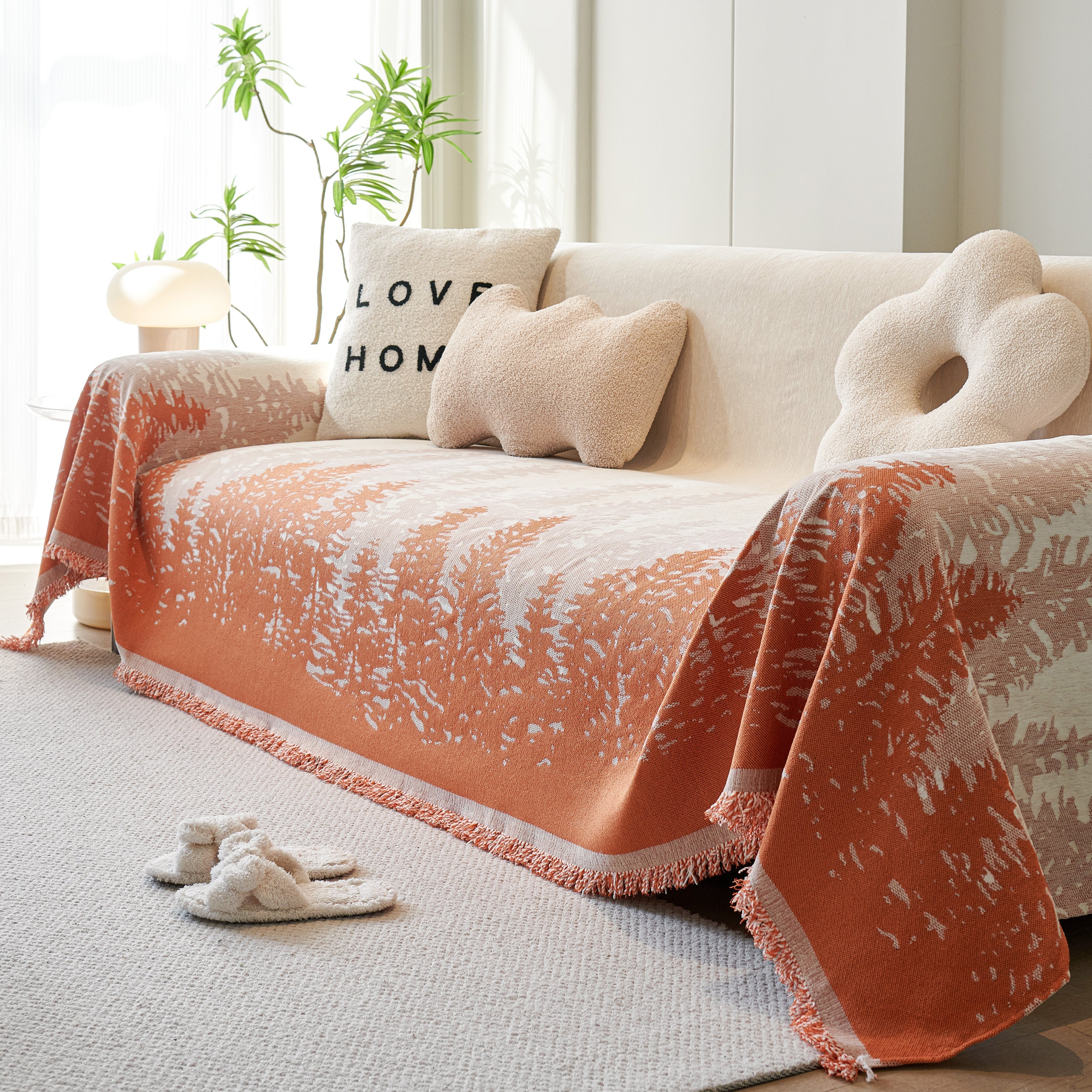Chenille Grove Sofa Cover Blanket Furniture Protector, Couch Protector Sofa Throw Cover For Couches