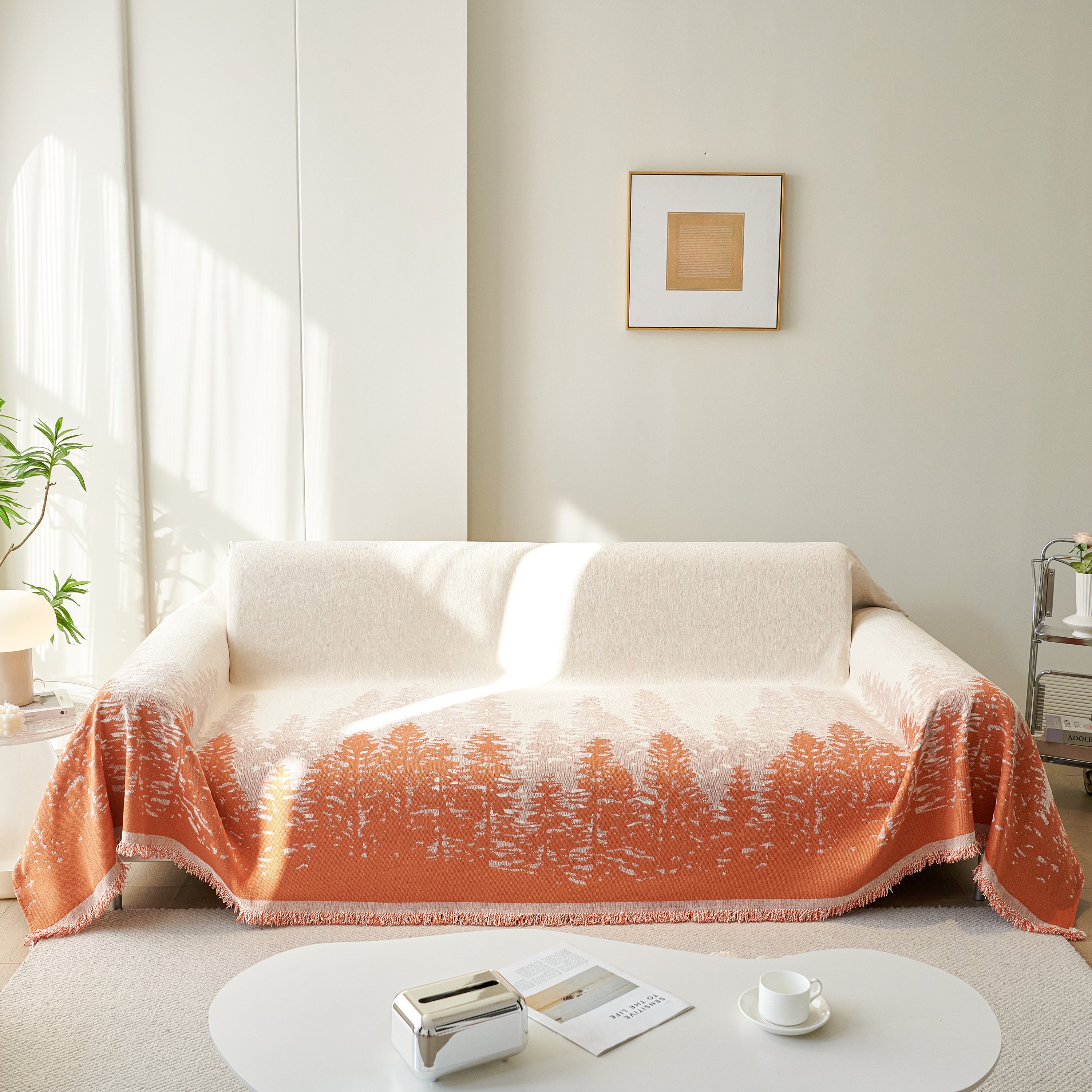 Chenille Grove Sofa Cover Blanket Furniture Protector, Couch Protector Sofa Throw Cover For Couches