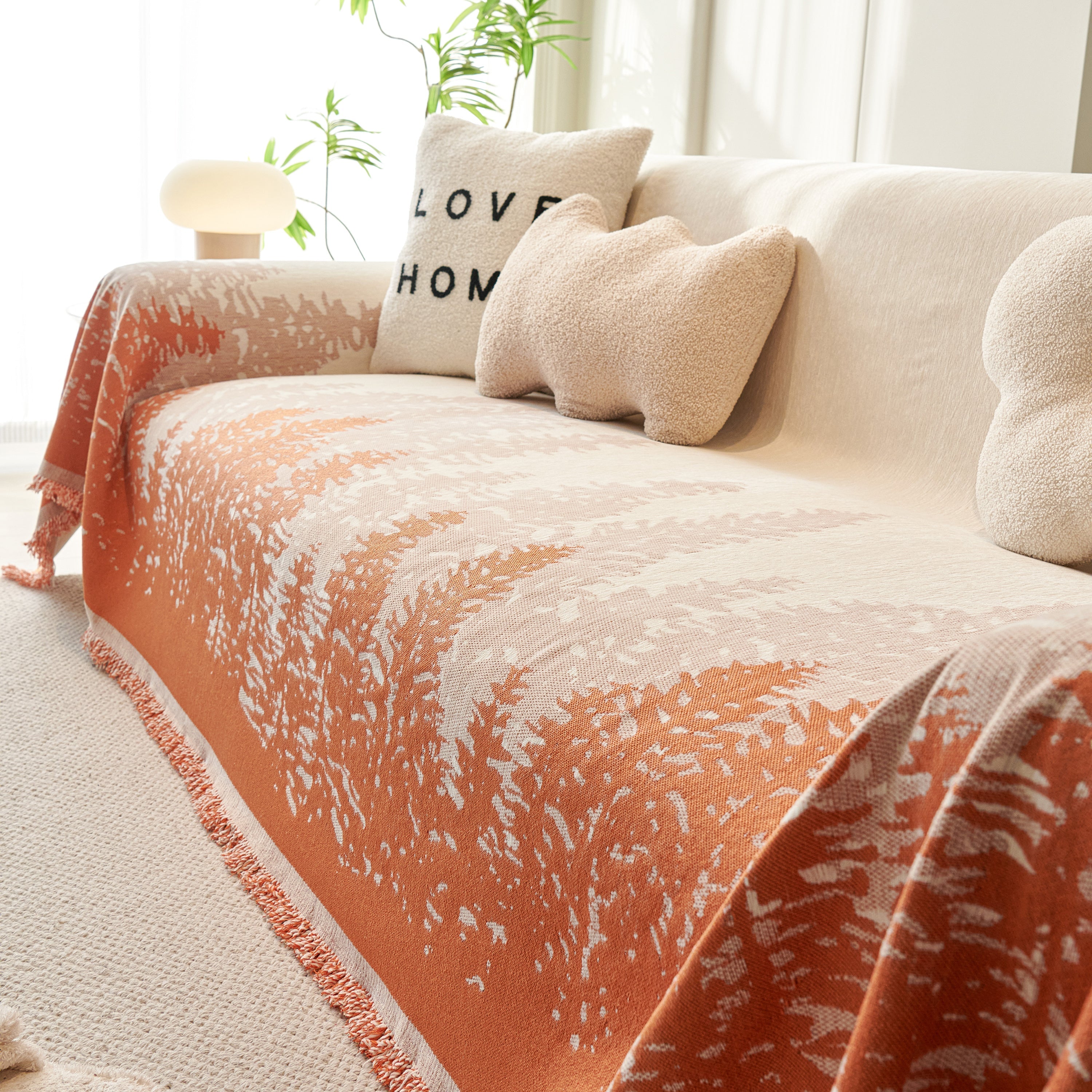 Chenille Grove Sofa Cover Blanket Furniture Protector, Couch Protector Sofa Throw Cover For Couches
