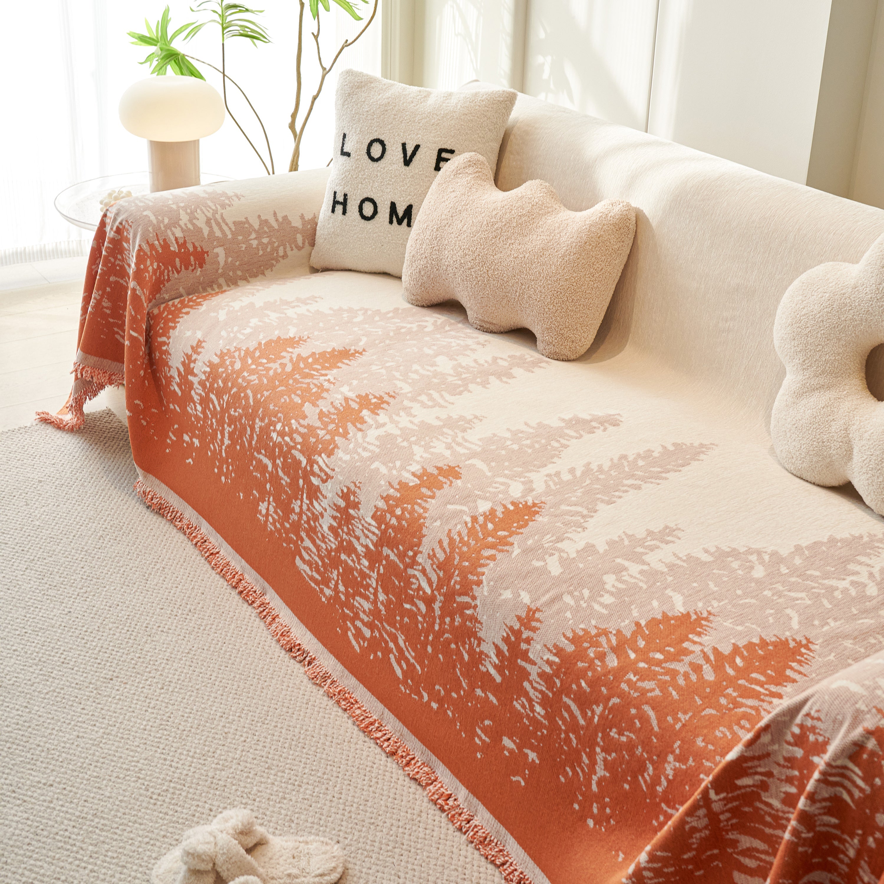 Chenille Grove Sofa Cover Blanket Furniture Protector, Couch Protector Sofa Throw Cover For Couches