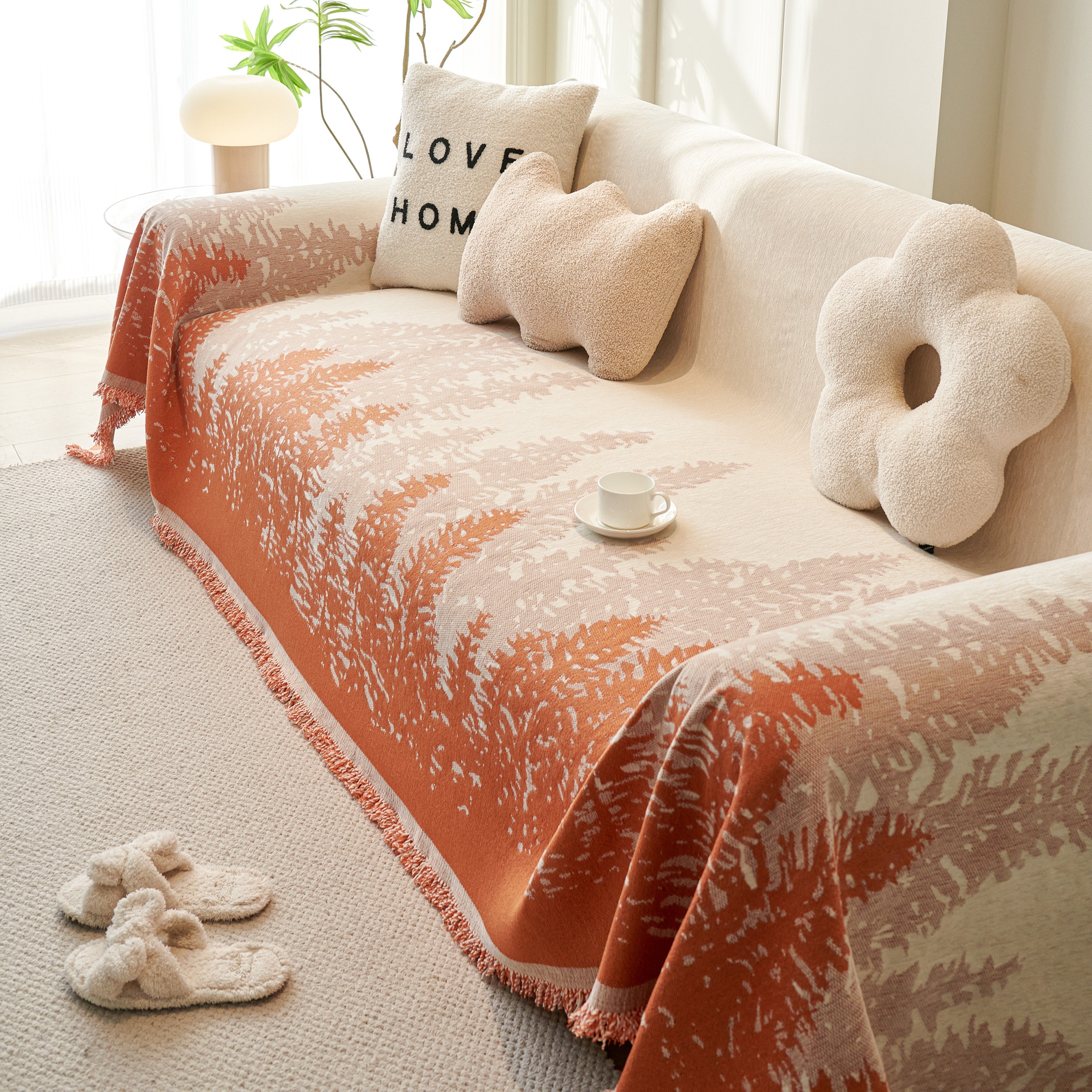 Chenille Grove Sofa Cover Blanket Furniture Protector, Couch Protector Sofa Throw Cover For Couches