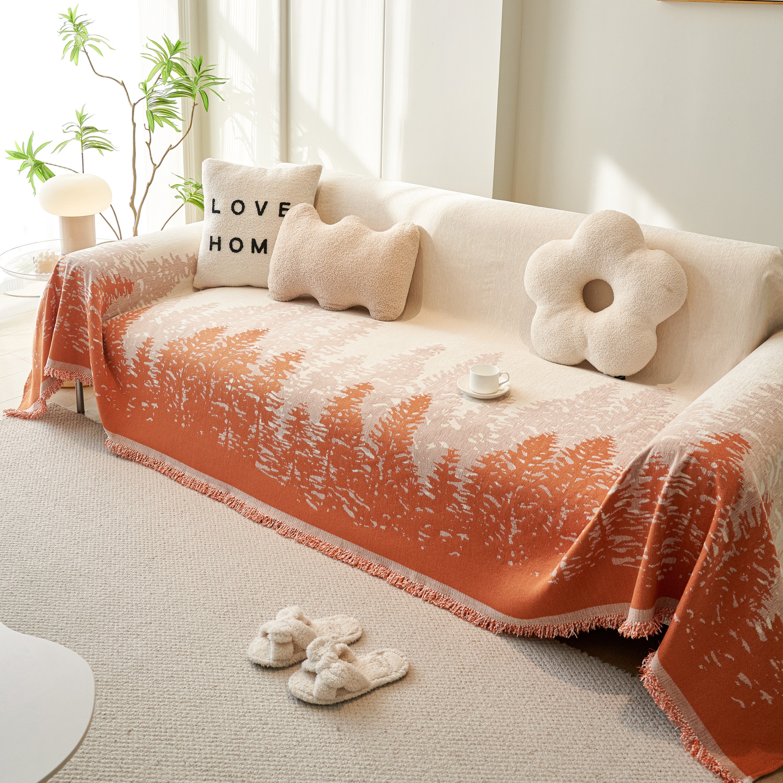 Chenille Grove Sofa Cover Blanket Furniture Protector, Couch Protector Sofa Throw Cover For Couches