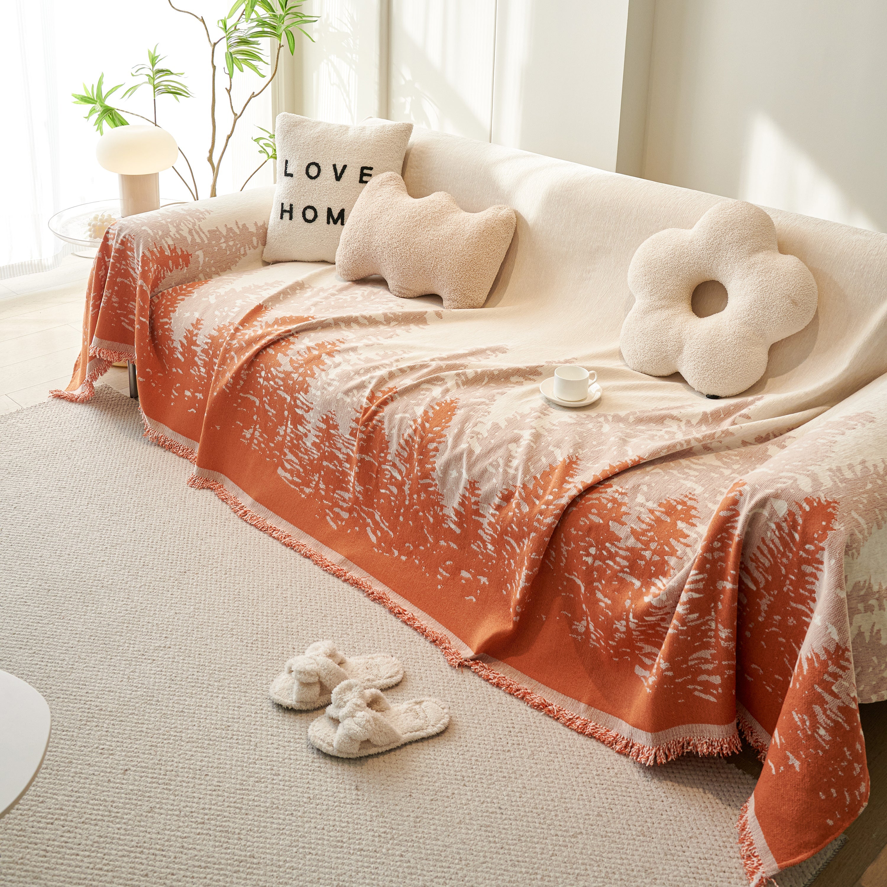 Chenille Grove Sofa Cover Blanket Furniture Protector, Couch Protector Sofa Throw Cover For Couches