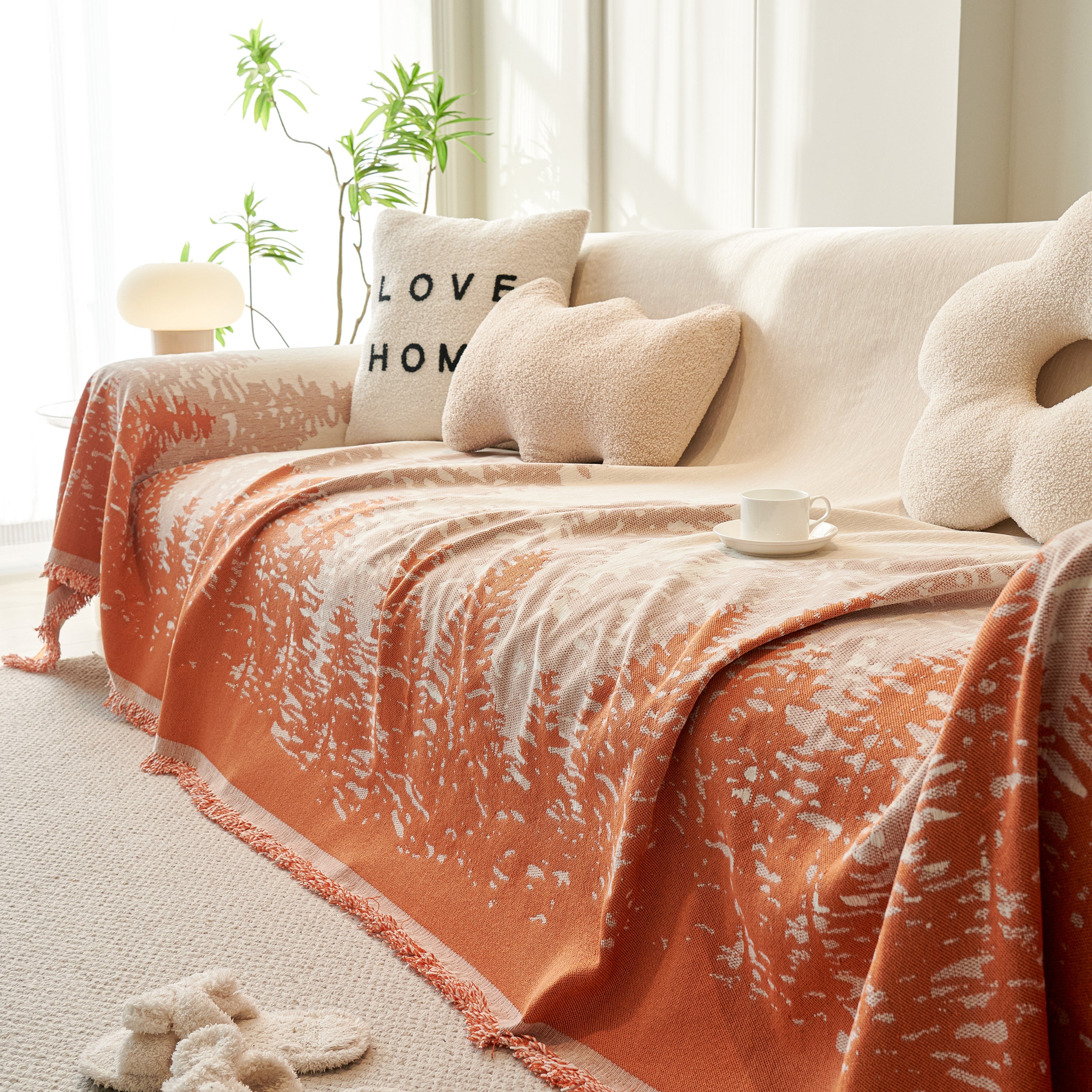 Chenille Grove Sofa Cover Blanket Furniture Protector, Couch Protector Sofa Throw Cover For Couches